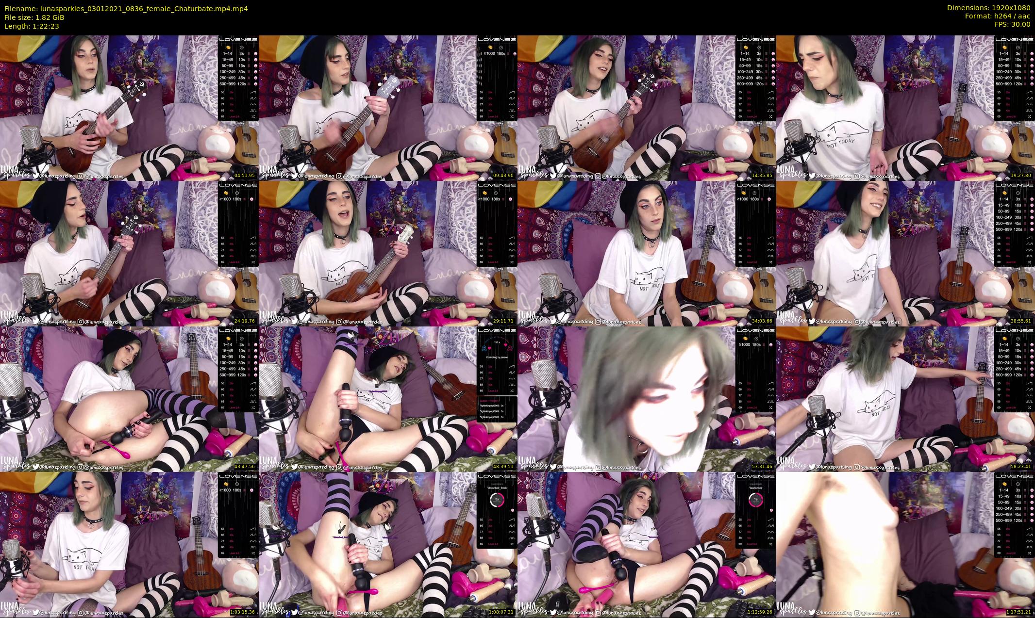 lunasparkles — 83 minute Chaturbate female cam show recording, 1080p, Jan 3, 2021