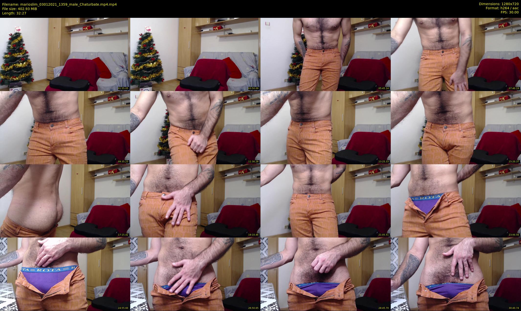 marioslim — 33 minute Chaturbate male cam show recording, 720p, Jan 3, 2021