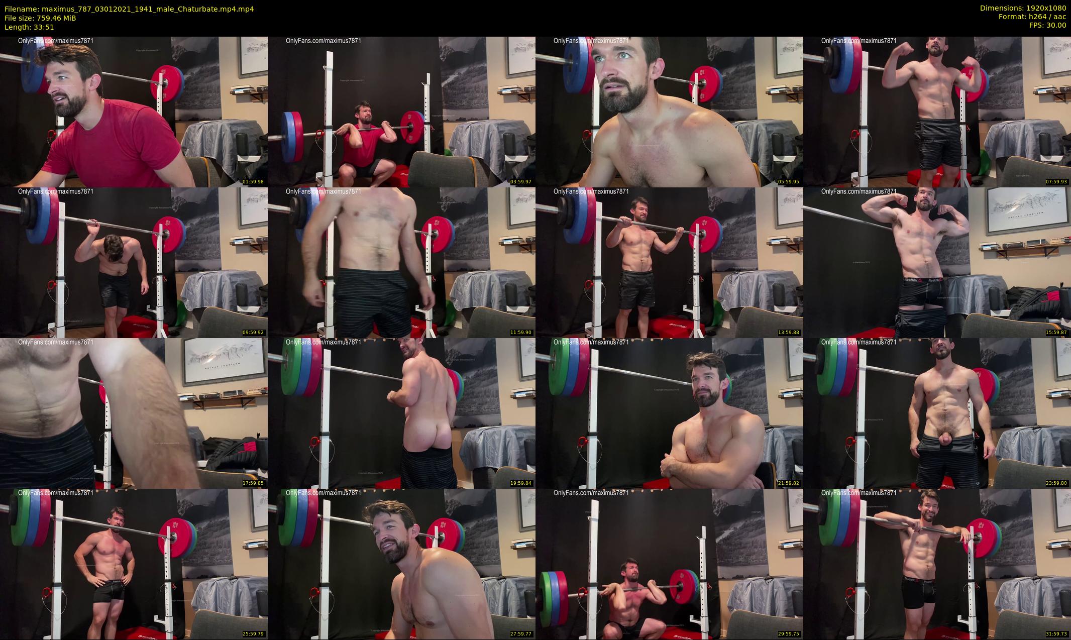 maximus_787 — 34 minute Chaturbate male cam show recording, 1080p, Jan 3, 2021