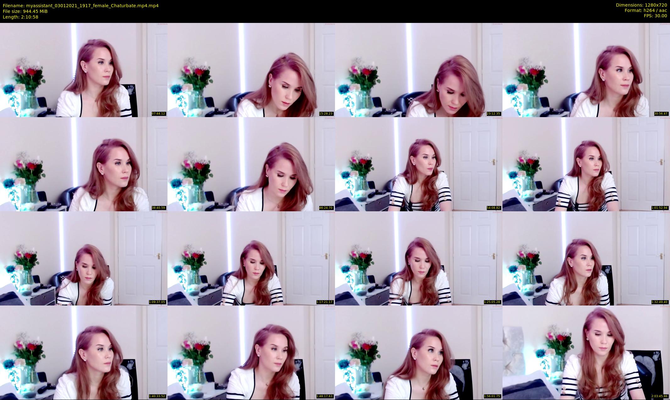 myassistant — 131 minute Chaturbate female cam show recording, 720p, Jan 3, 2021