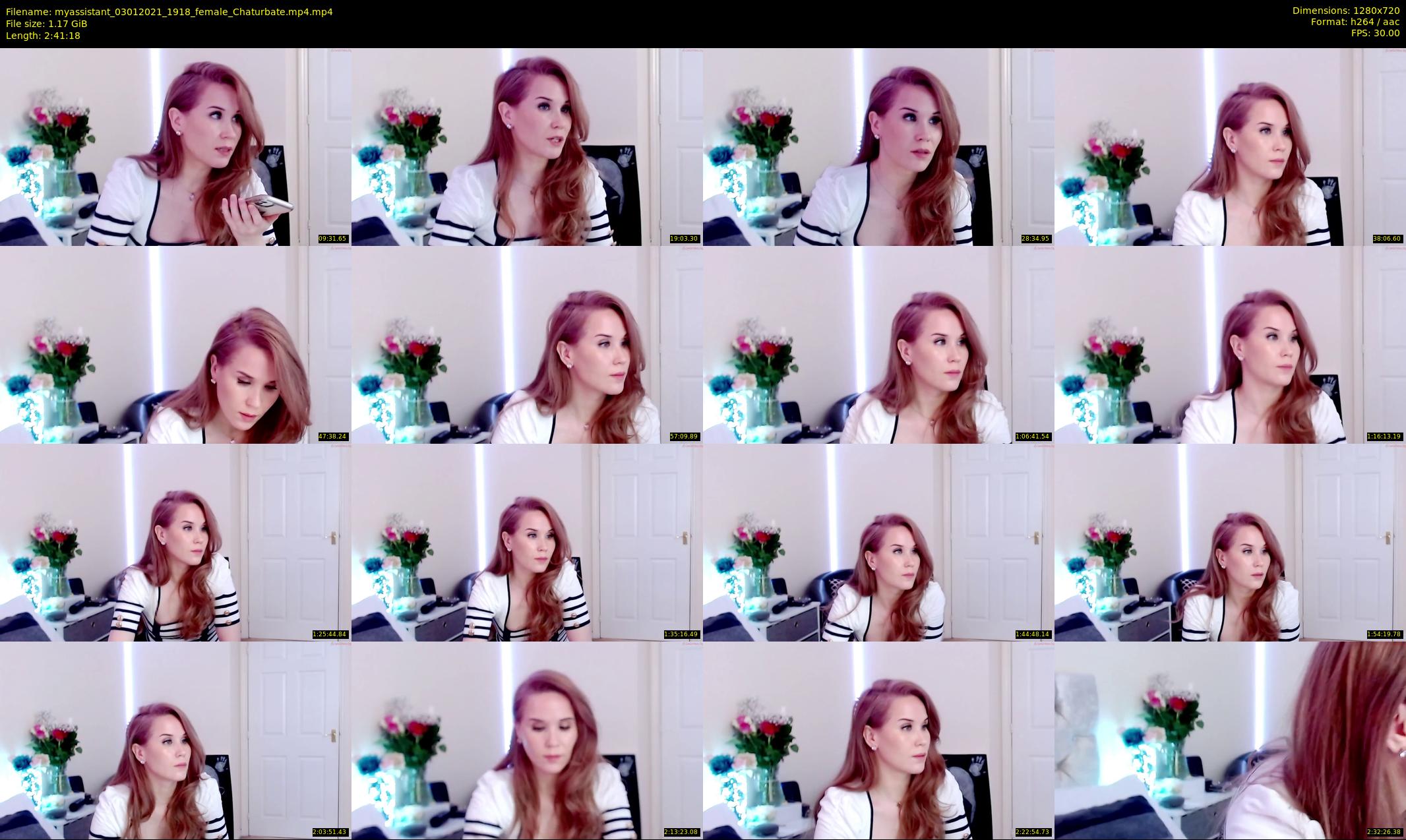 myassistant — 162 minute Chaturbate female cam show recording, 720p, Jan 3, 2021