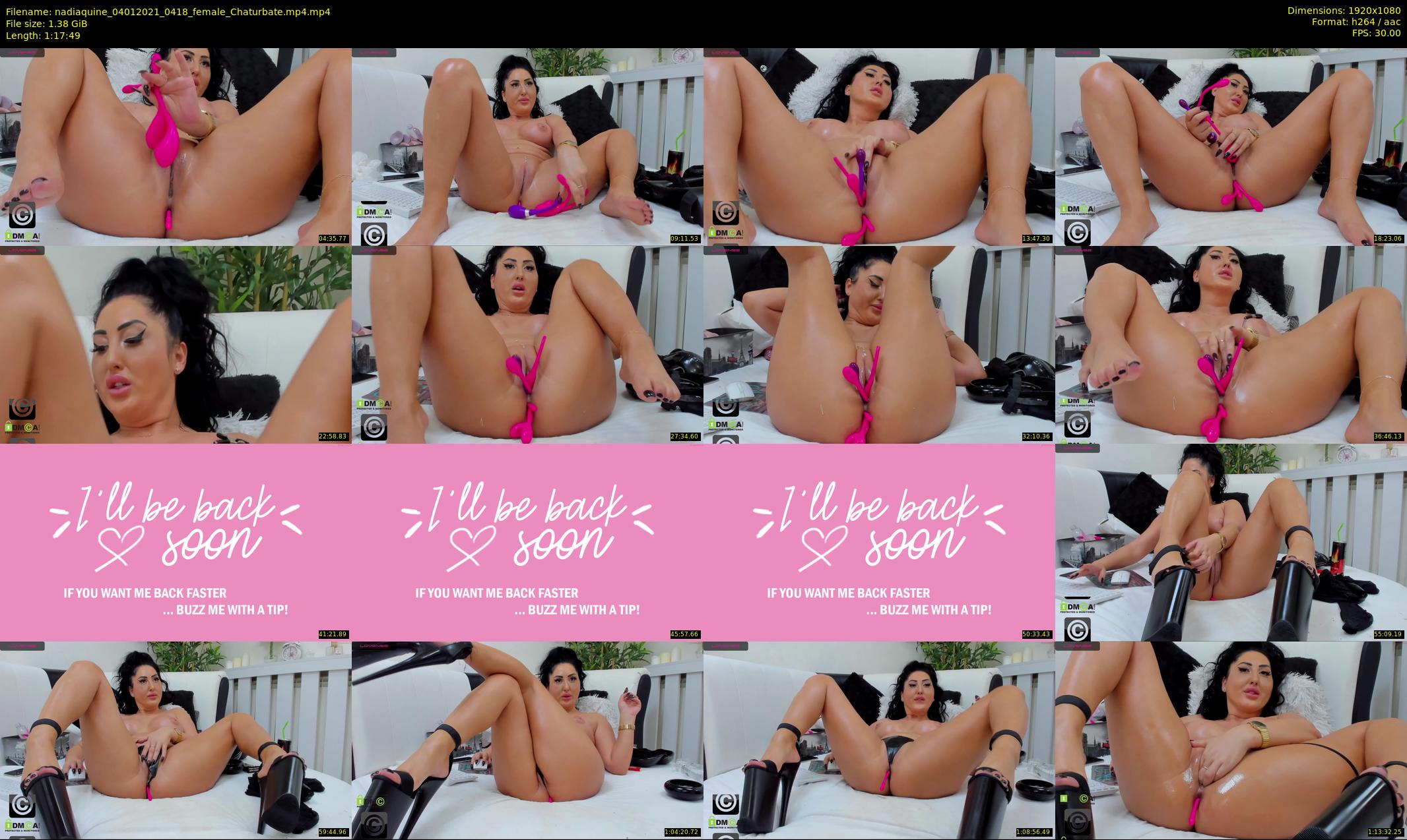 nadiaquine — 78 minute Chaturbate female cam show recording, 1080p, Jan 4, 2021