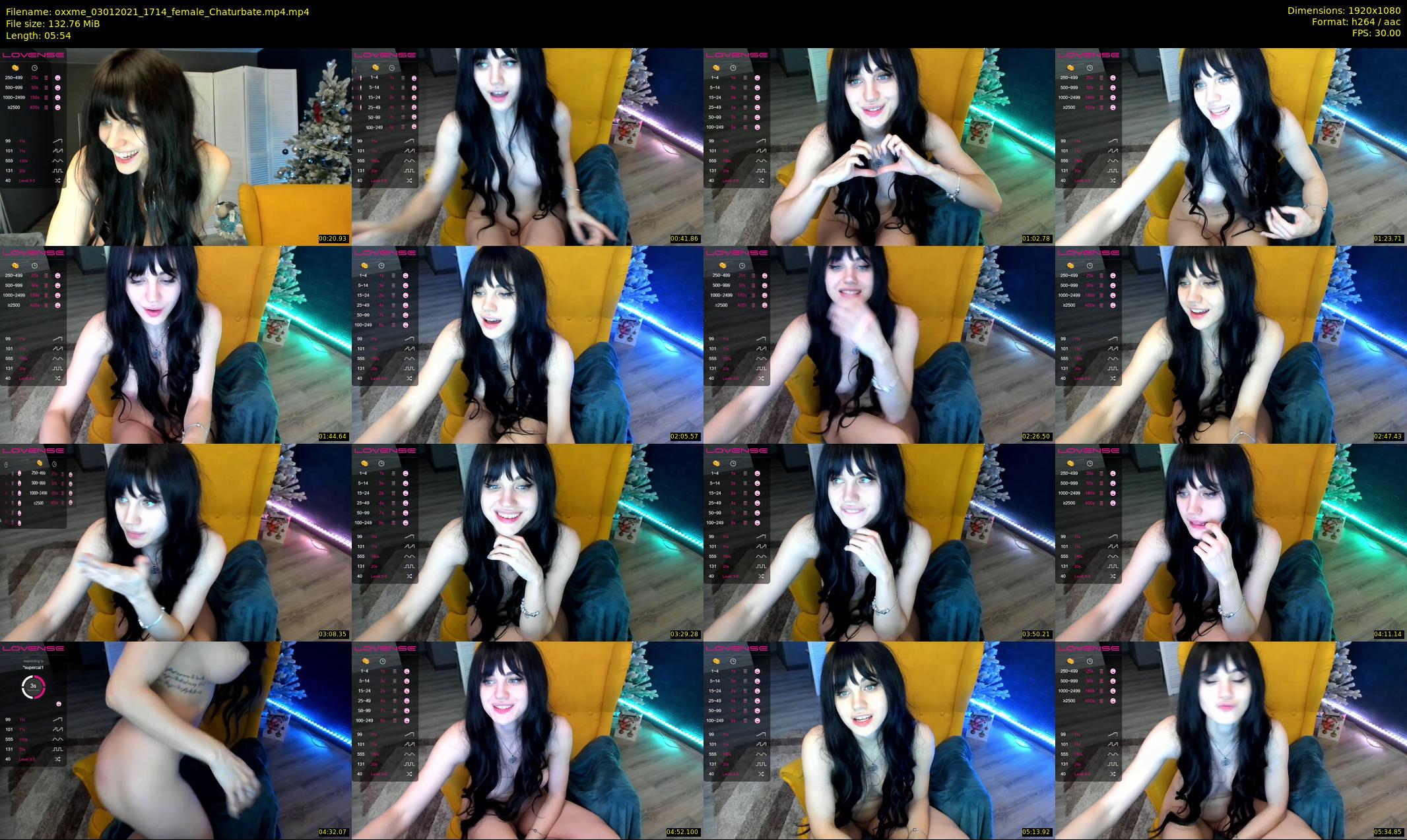 oxxme — 6 minute Chaturbate female cam show recording, 1080p, Jan 3, 2021