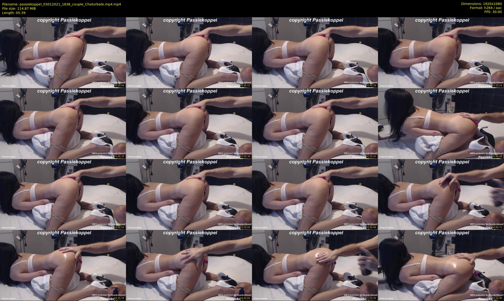 passiekoppel — 6 minute Chaturbate couple cam show recording, 1080p, Jan 3, 2021