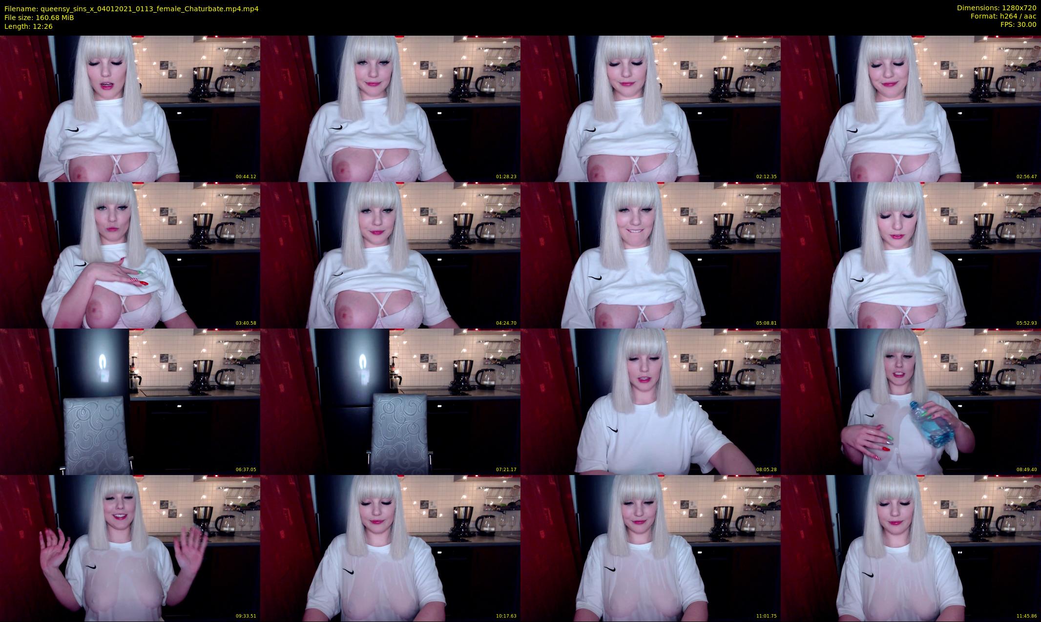 queensy_sins_x — 13 minute Chaturbate female cam show recording, 720p, Jan 4, 2021