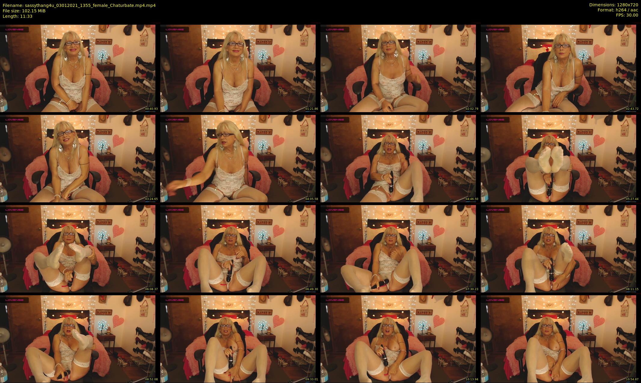 sassythang4u — 12 minute Chaturbate female cam show recording, 720p, Jan 3, 2021