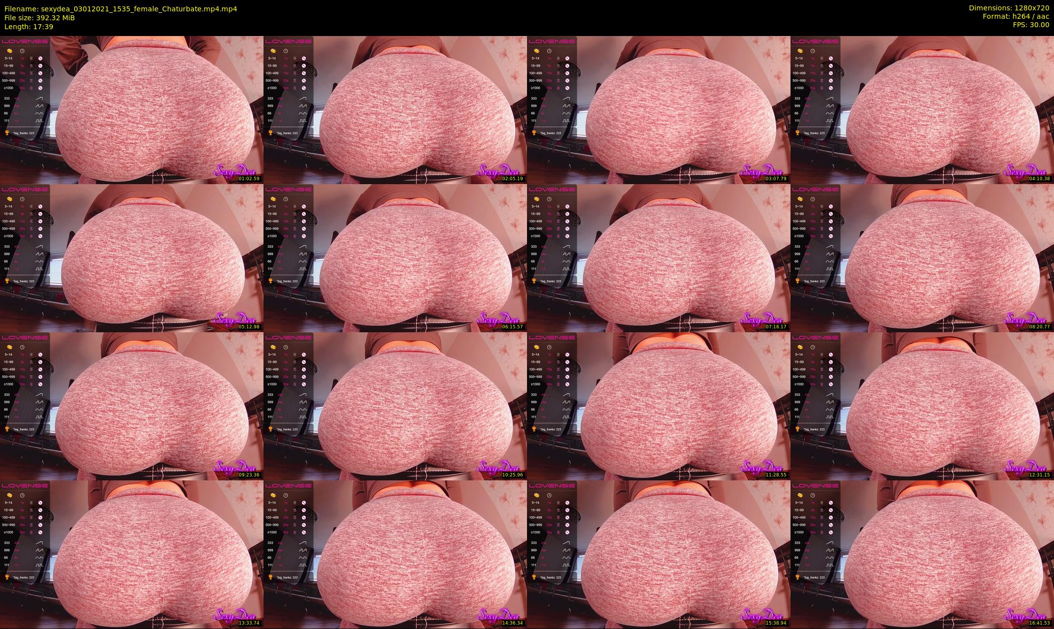 sexydea — 18 minute Chaturbate female cam show recording, 720p, Jan 3, 2021