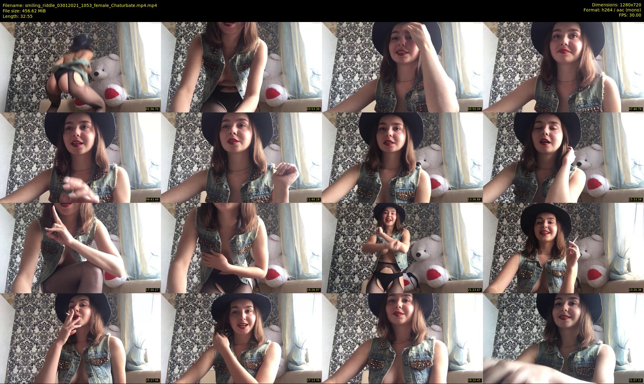 smiling_riddle — 33 minute Chaturbate female cam show recording, 720p, Jan 3, 2021