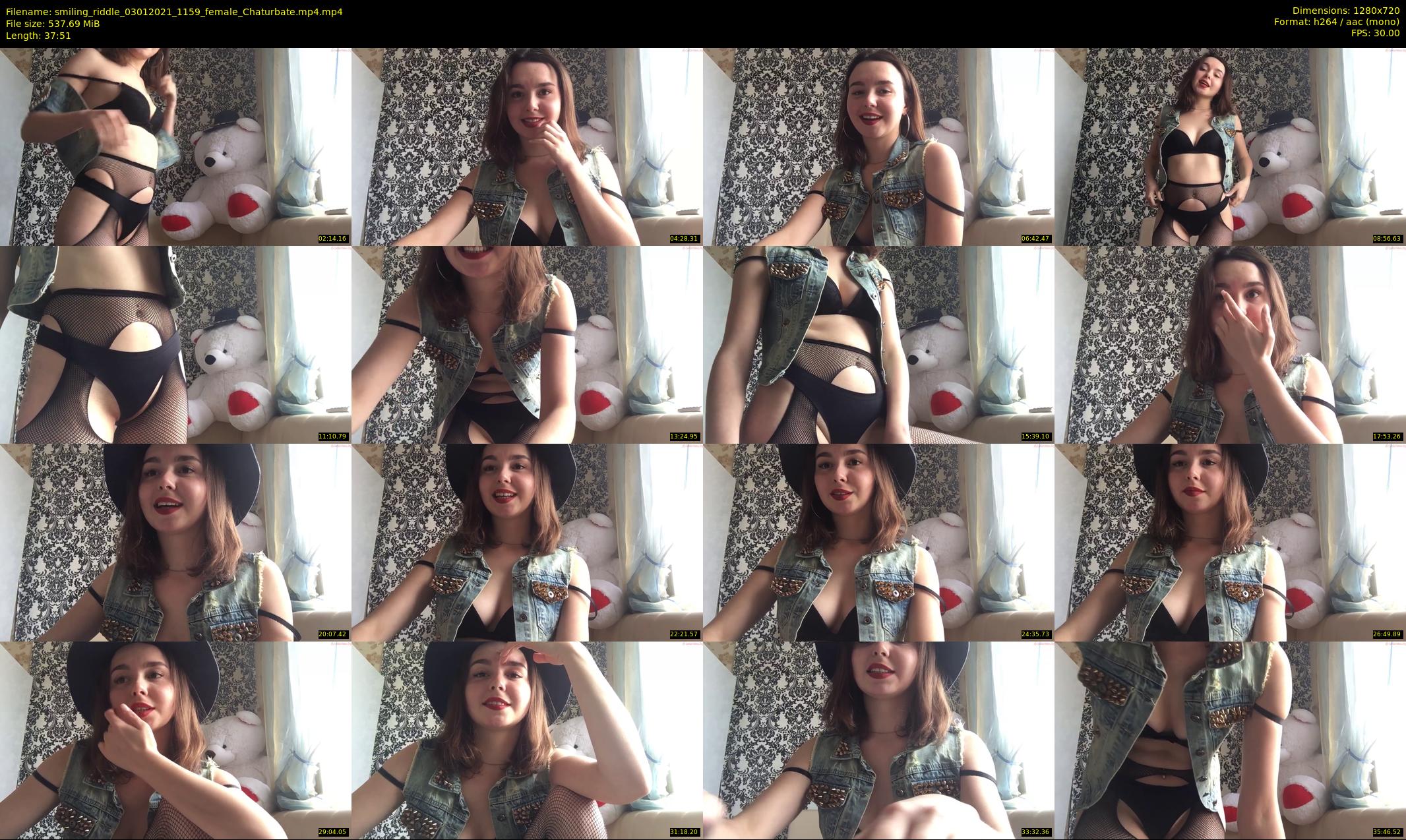 smiling_riddle — 38 minute Chaturbate female cam show recording, 720p, Jan 3, 2021