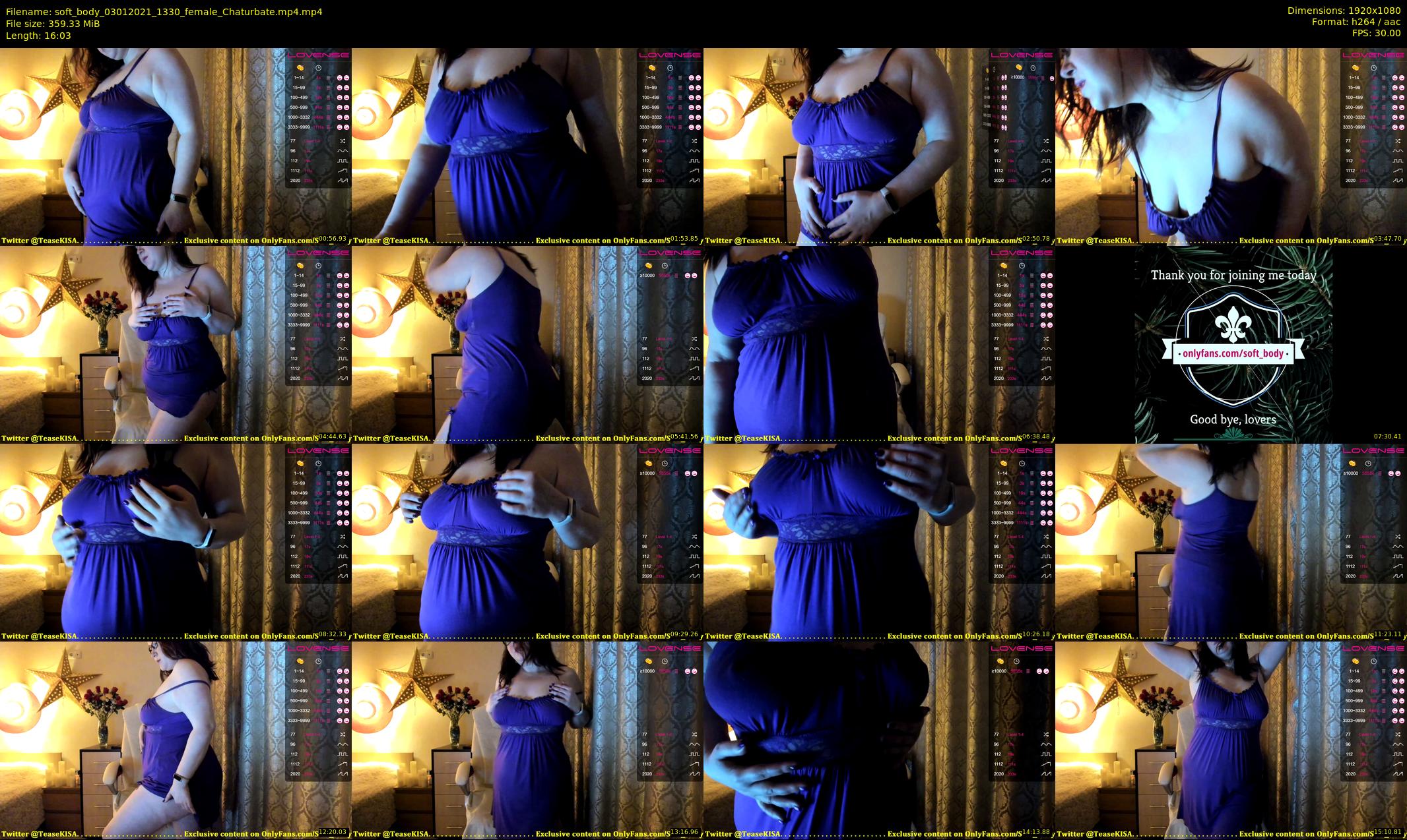 soft_body — 17 minute Chaturbate female cam show recording, 1080p, Jan 3, 2021