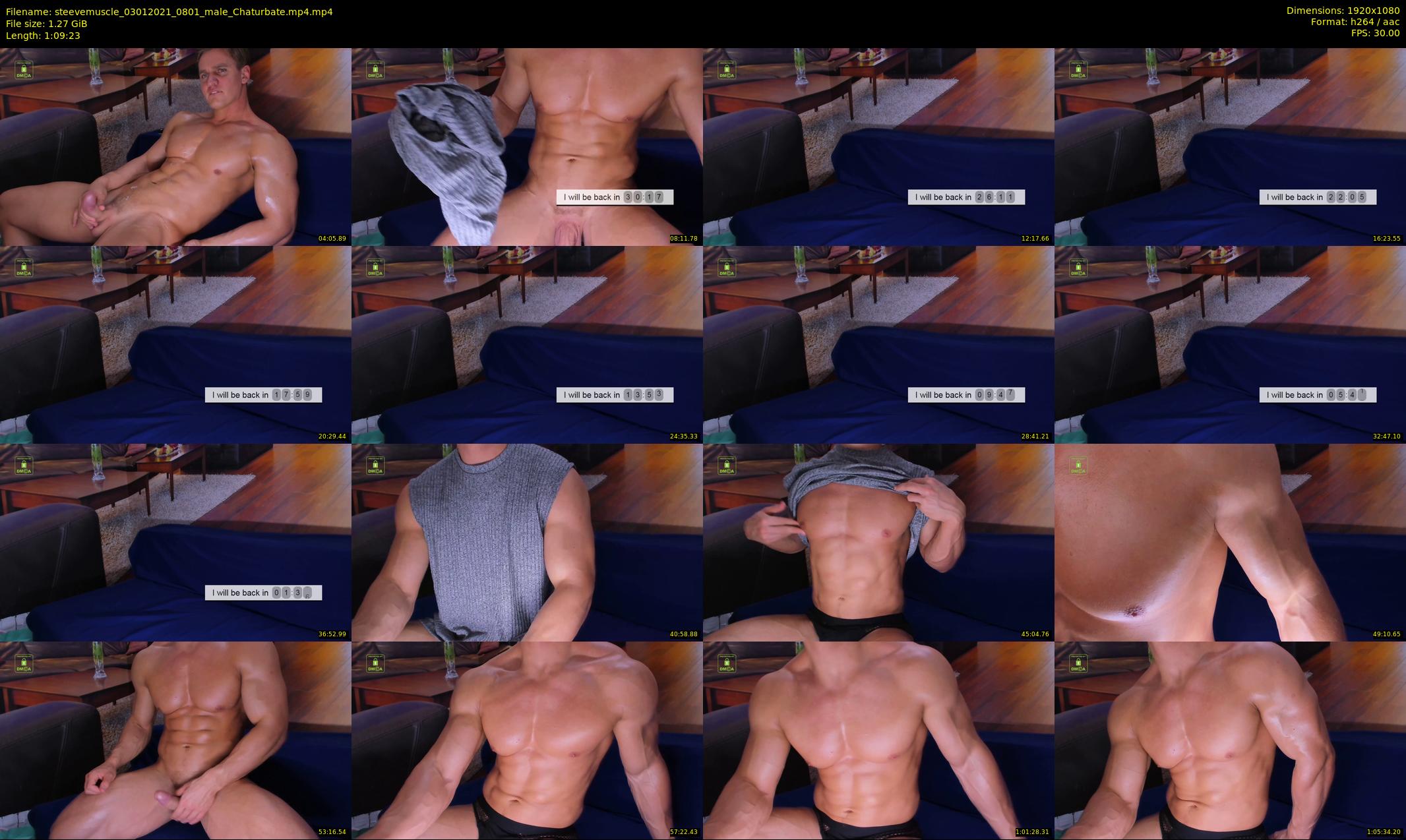 steevemuscle — 70 minute Chaturbate male cam show recording, 1080p, Jan 3, 2021
