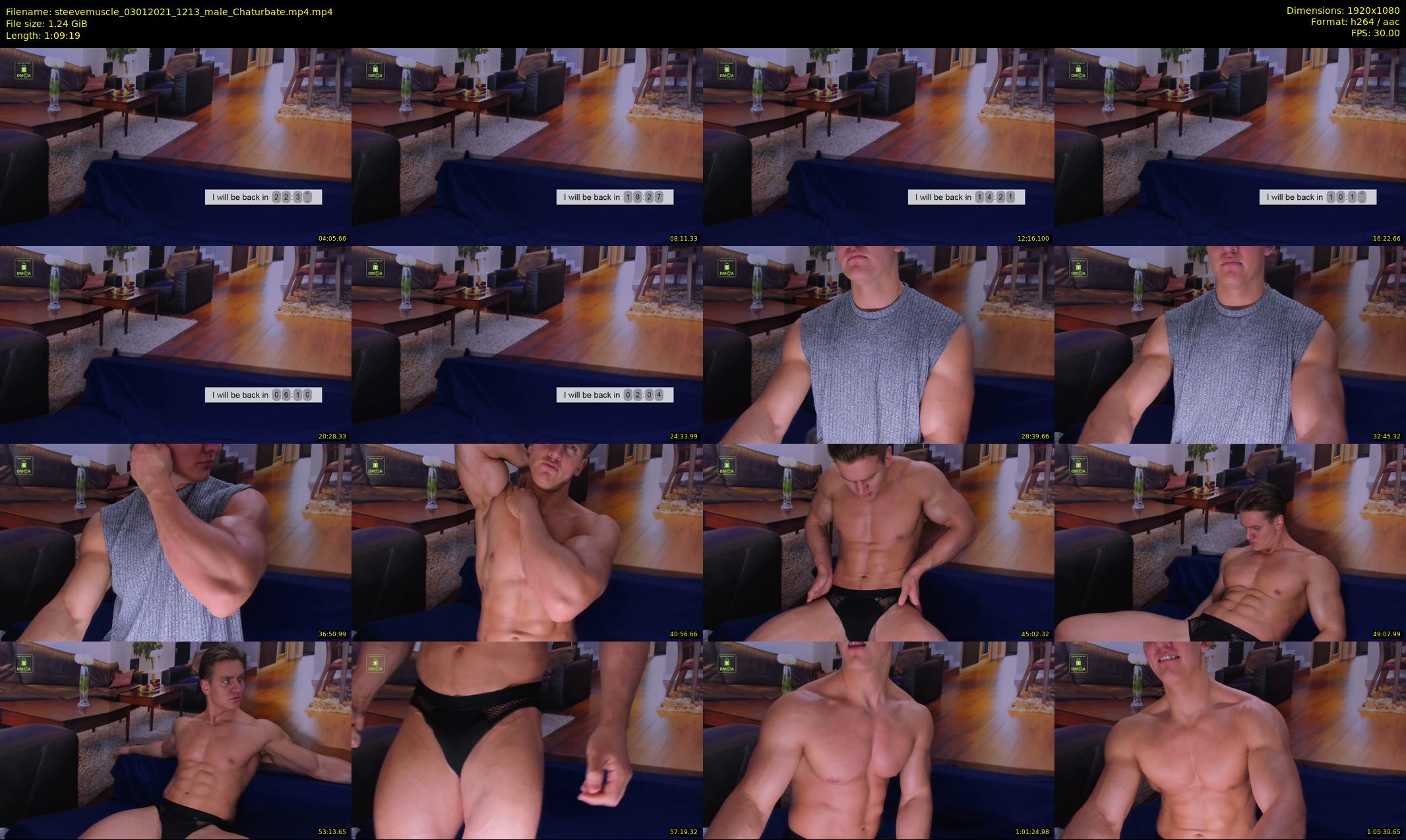 steevemuscle — 70 minute Chaturbate male cam show recording, 1080p, Jan 3, 2021