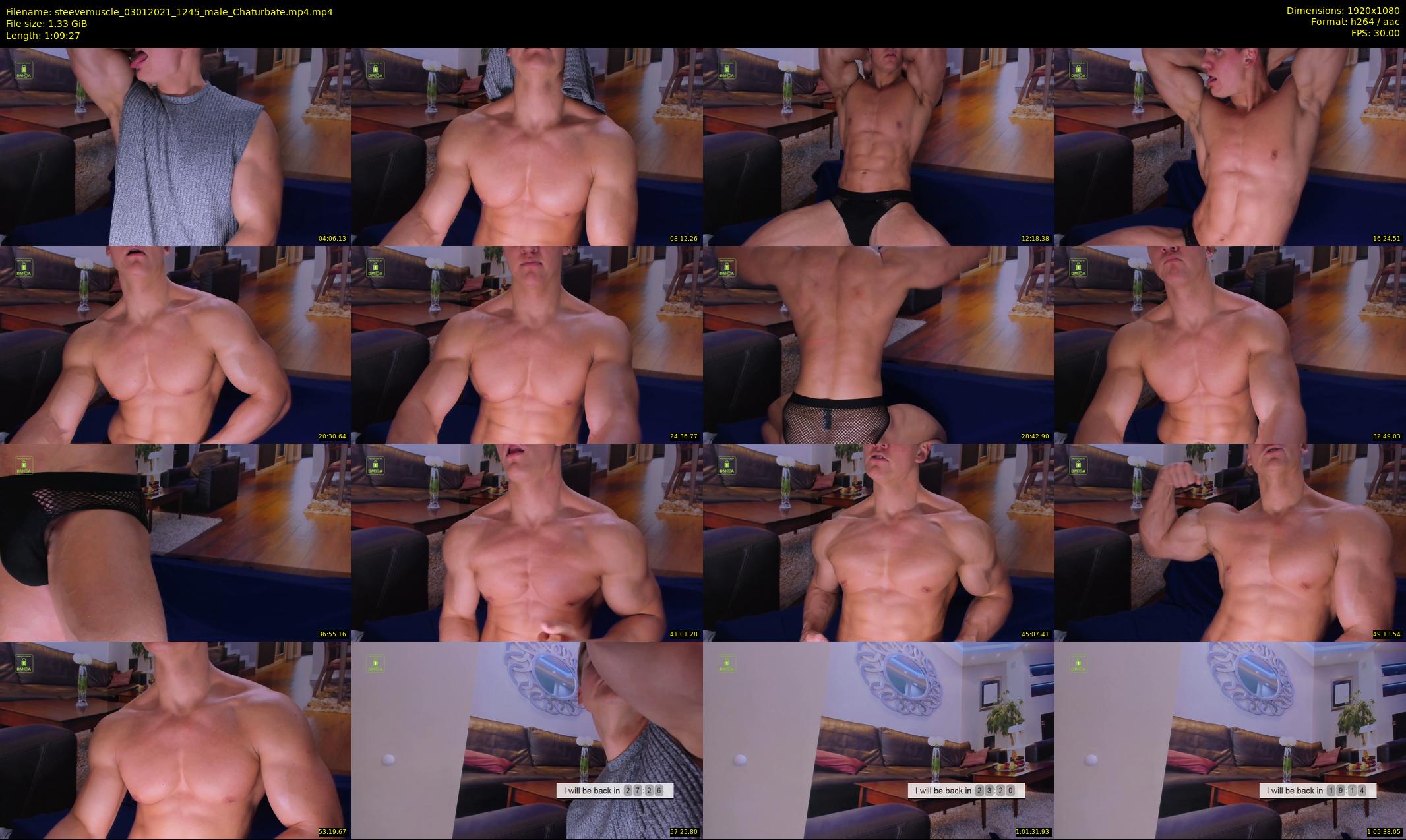 steevemuscle — 70 minute Chaturbate male cam show recording, 1080p, Jan 3, 2021