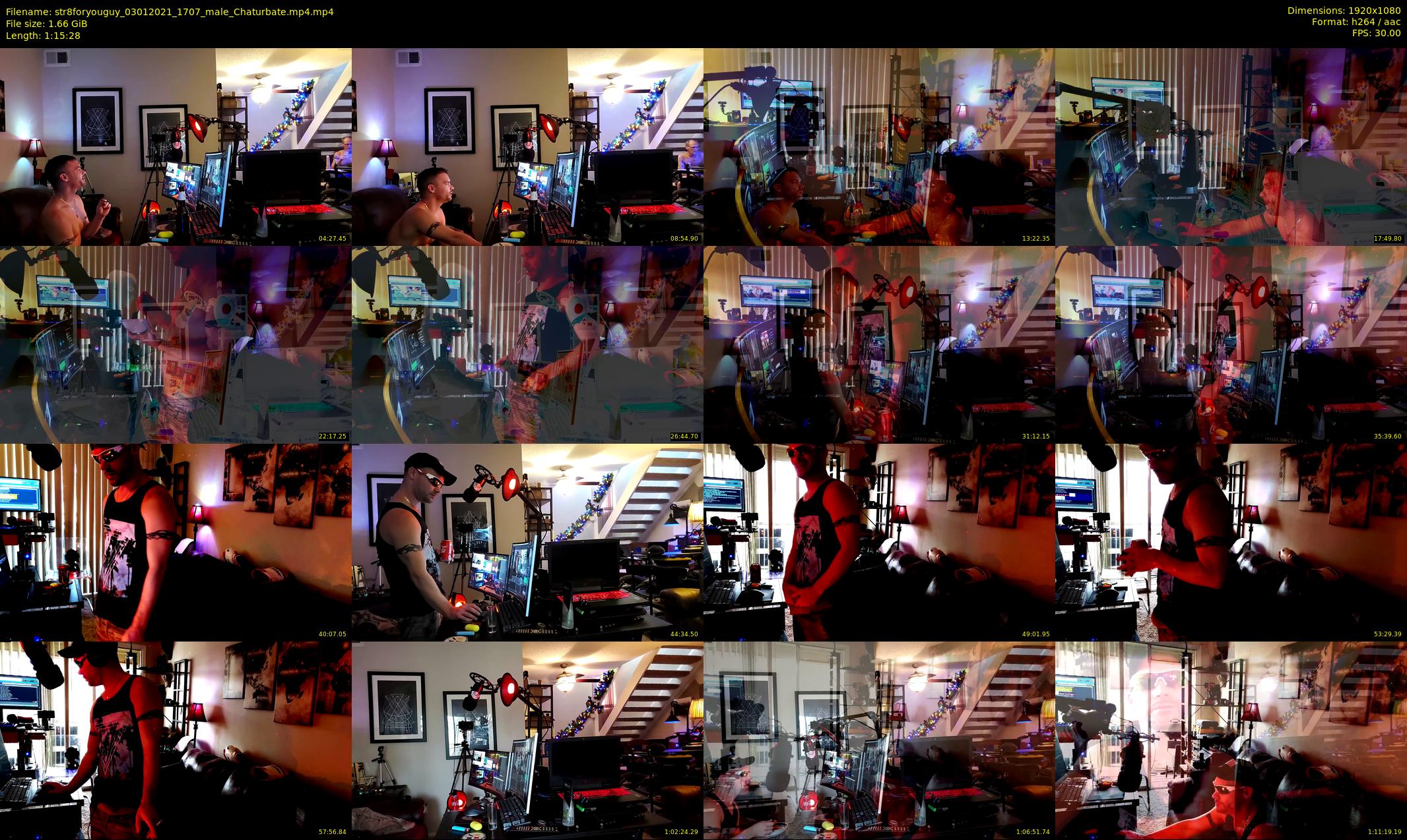 str8foryouguy — 76 minute Chaturbate male cam show recording, 1080p, Jan 3, 2021