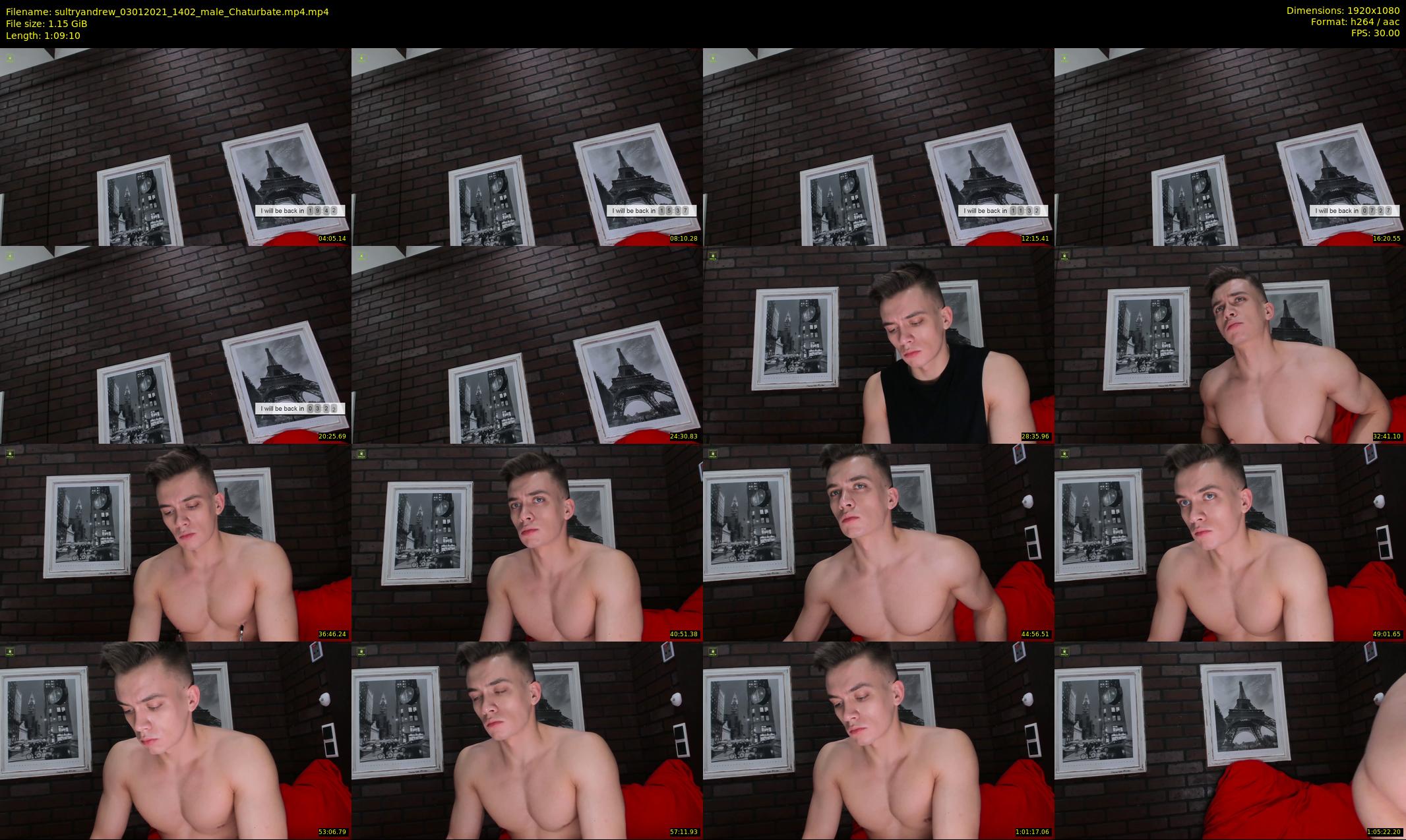 sultryandrew — 70 minute Chaturbate male cam show recording, 1080p, Jan 3, 2021