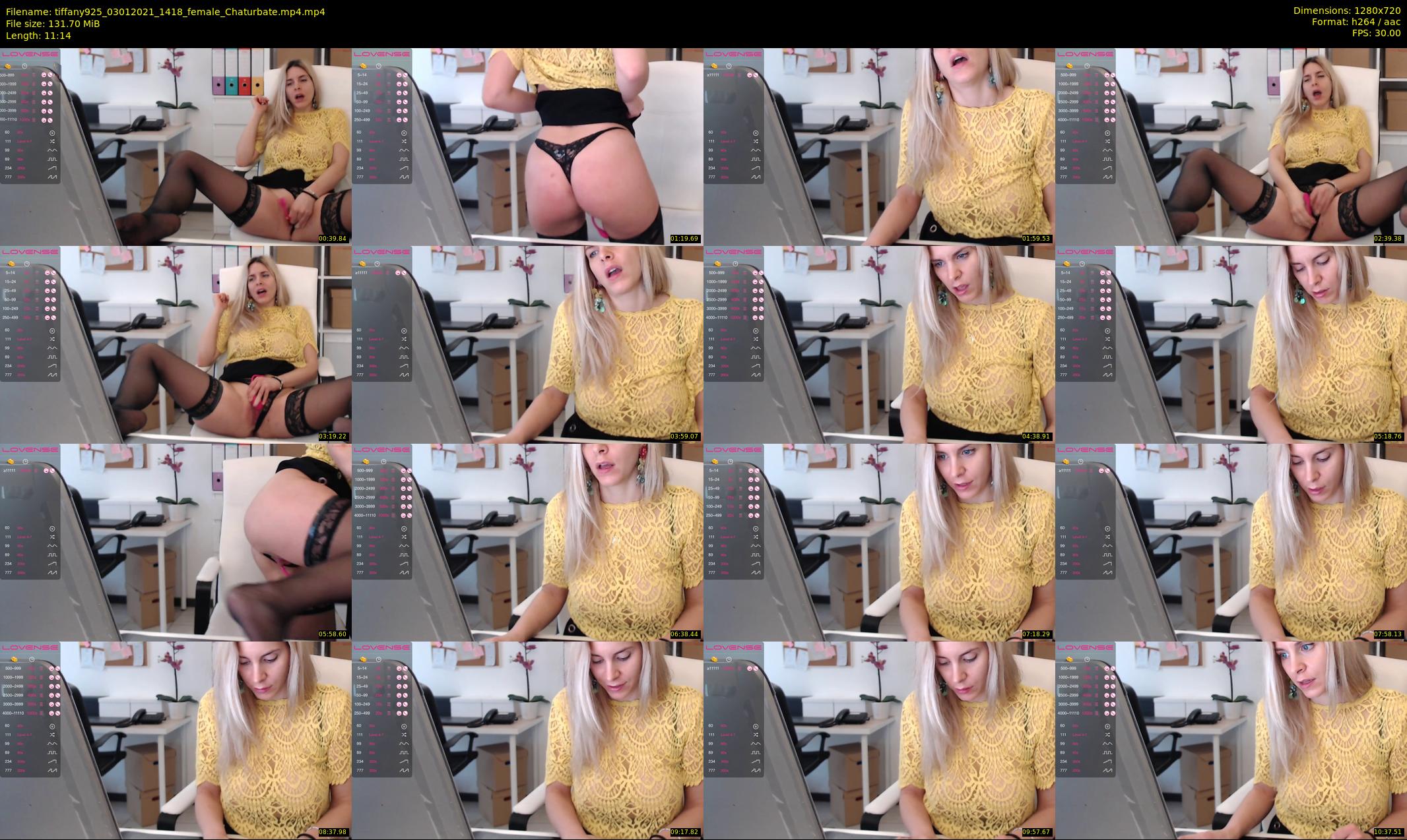 tiffany925 — 12 minute Chaturbate female cam show recording, 720p, Jan 3, 2021