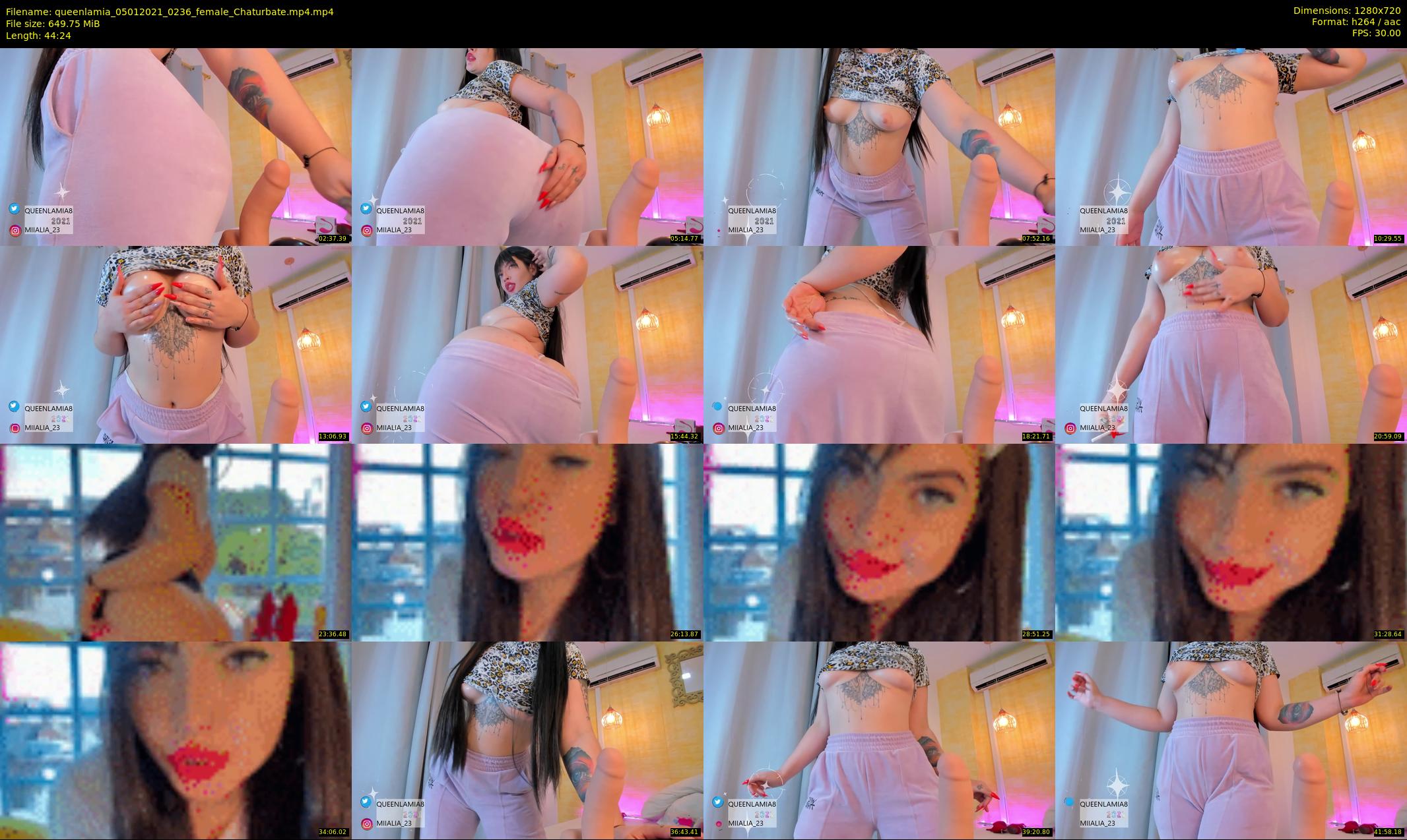 queenlamia — 45 minute Chaturbate female cam show recording, 720p, Jan 5, 2021
