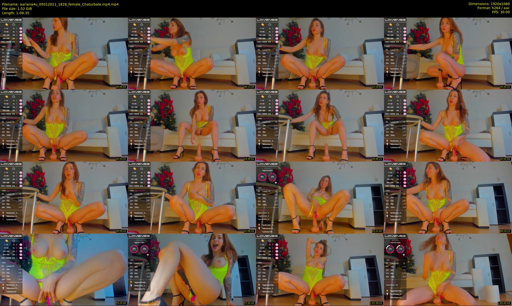 aariana4u — 70 minute Chaturbate female cam show recording, 1080p, Jan 5, 2021