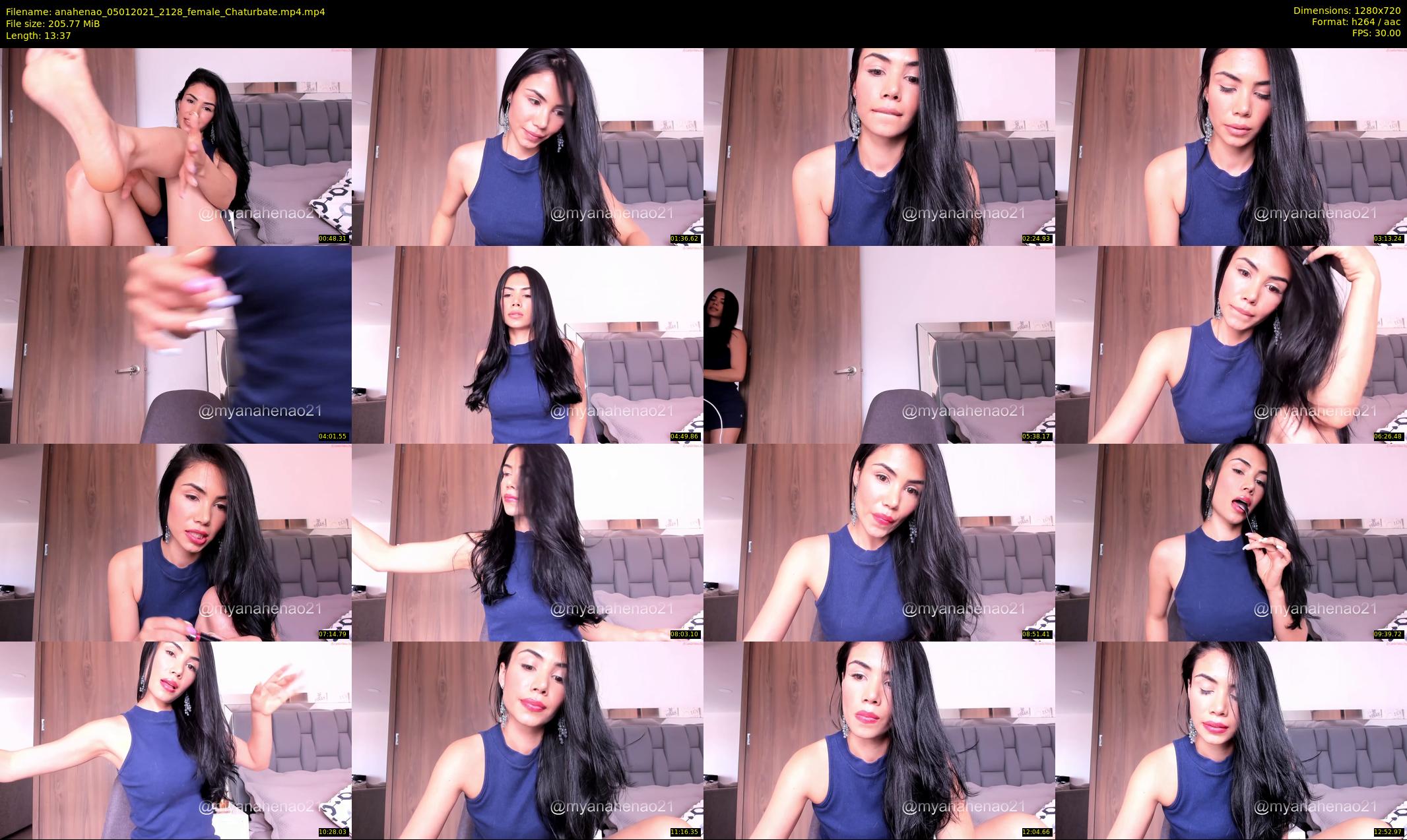 anahenao — 14 minute Chaturbate female cam show recording, 720p, Jan 5, 2021