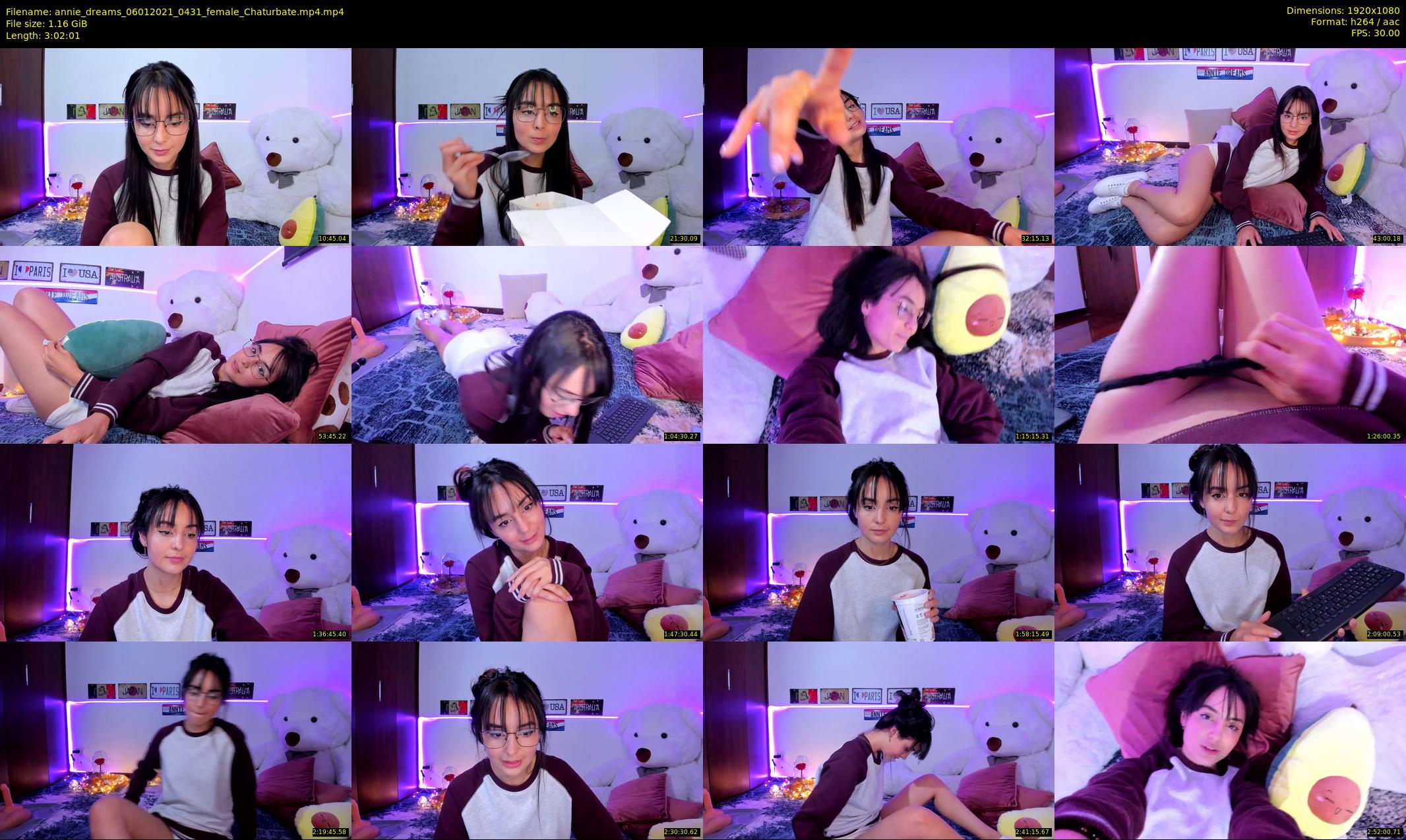 annie_dreams — 183 minute Chaturbate female cam show recording, 1080p, Jan 6, 2021