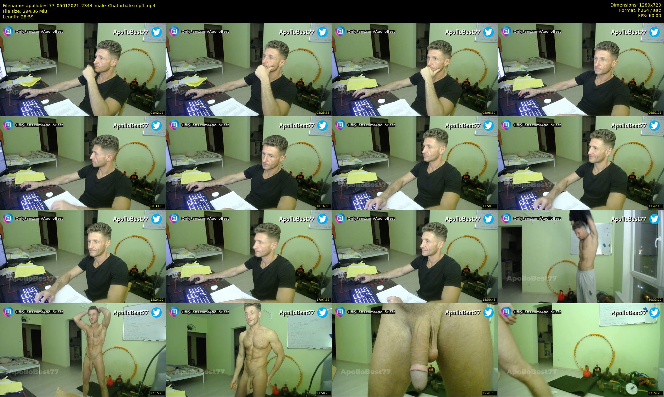 apollobest77 — 29 minute Chaturbate male cam show recording, 720p, Jan 5, 2021
