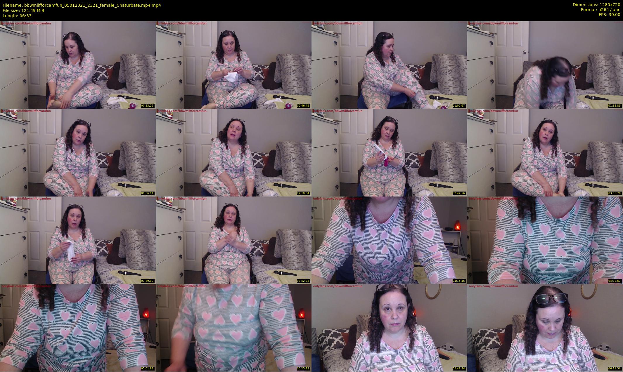 bbwmilfforcamfun — 7 minute Chaturbate female cam show recording, 720p, Jan 5, 2021