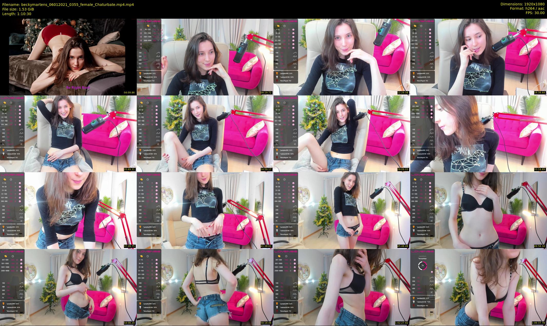 beckymartens — 71 minute Chaturbate female cam show recording, 1080p, Jan 6, 2021