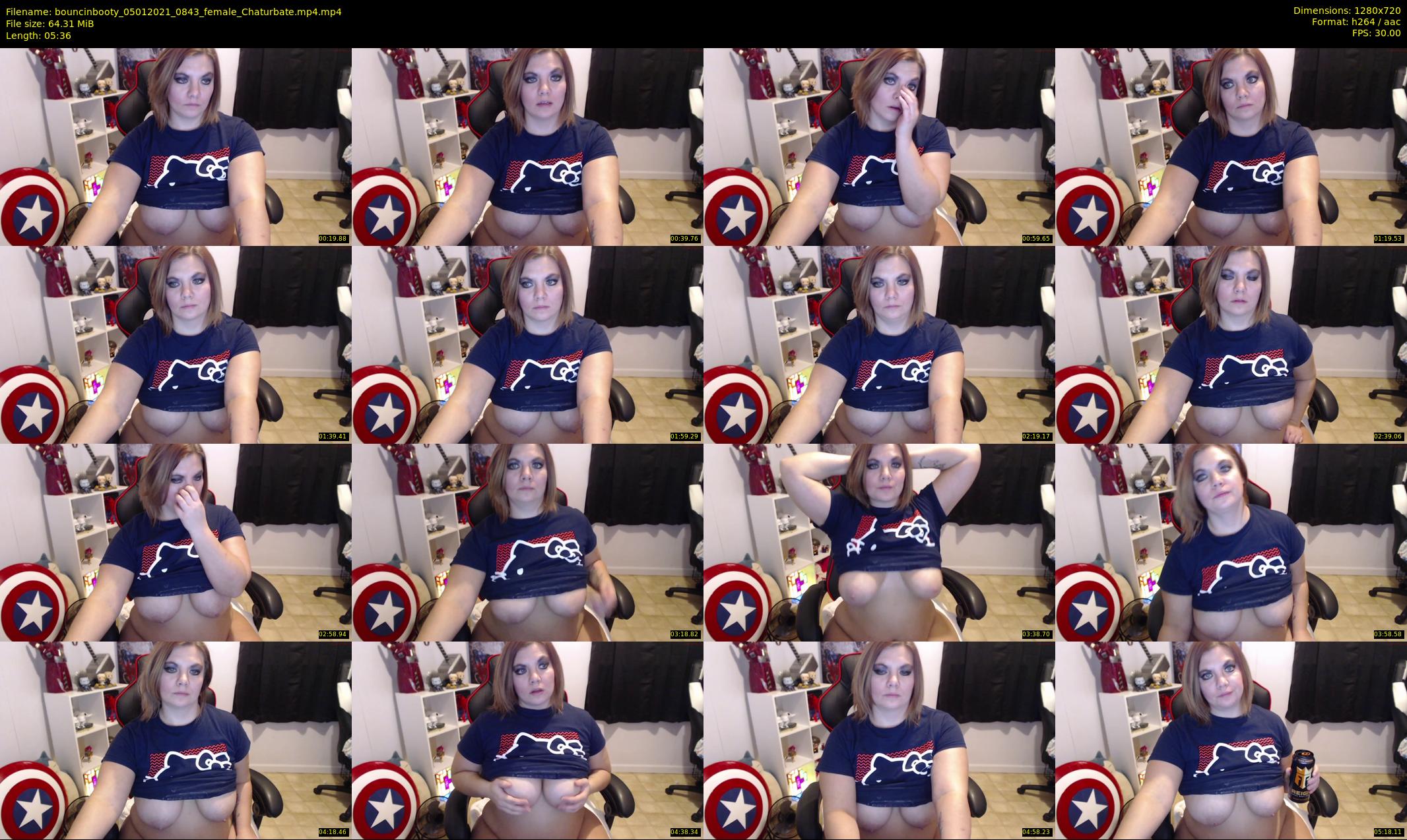 bouncinbooty — 6 minute Chaturbate female cam show recording, 720p, Jan 5, 2021