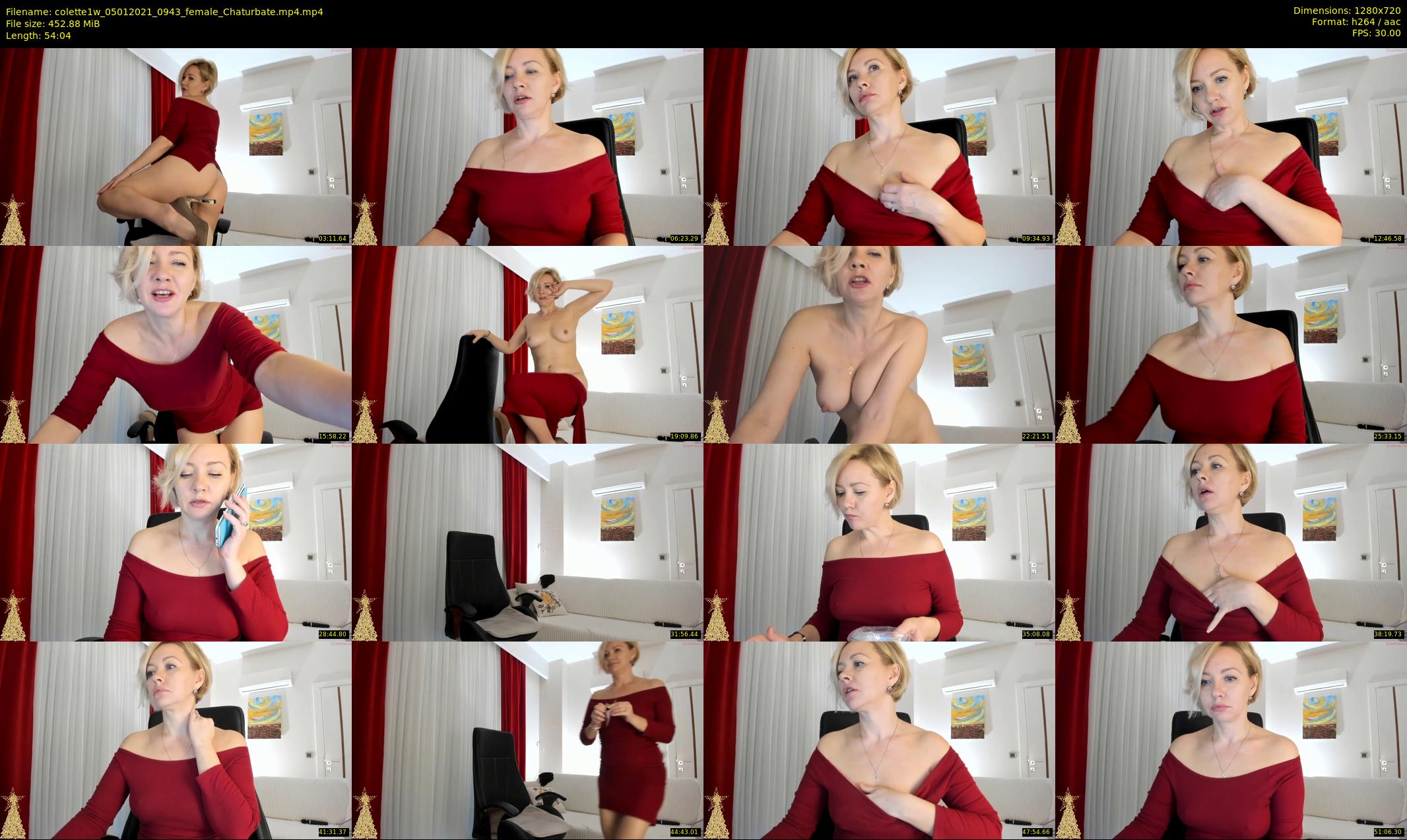 colette1w — 55 minute Chaturbate female cam show recording, 720p, Jan 5, 2021
