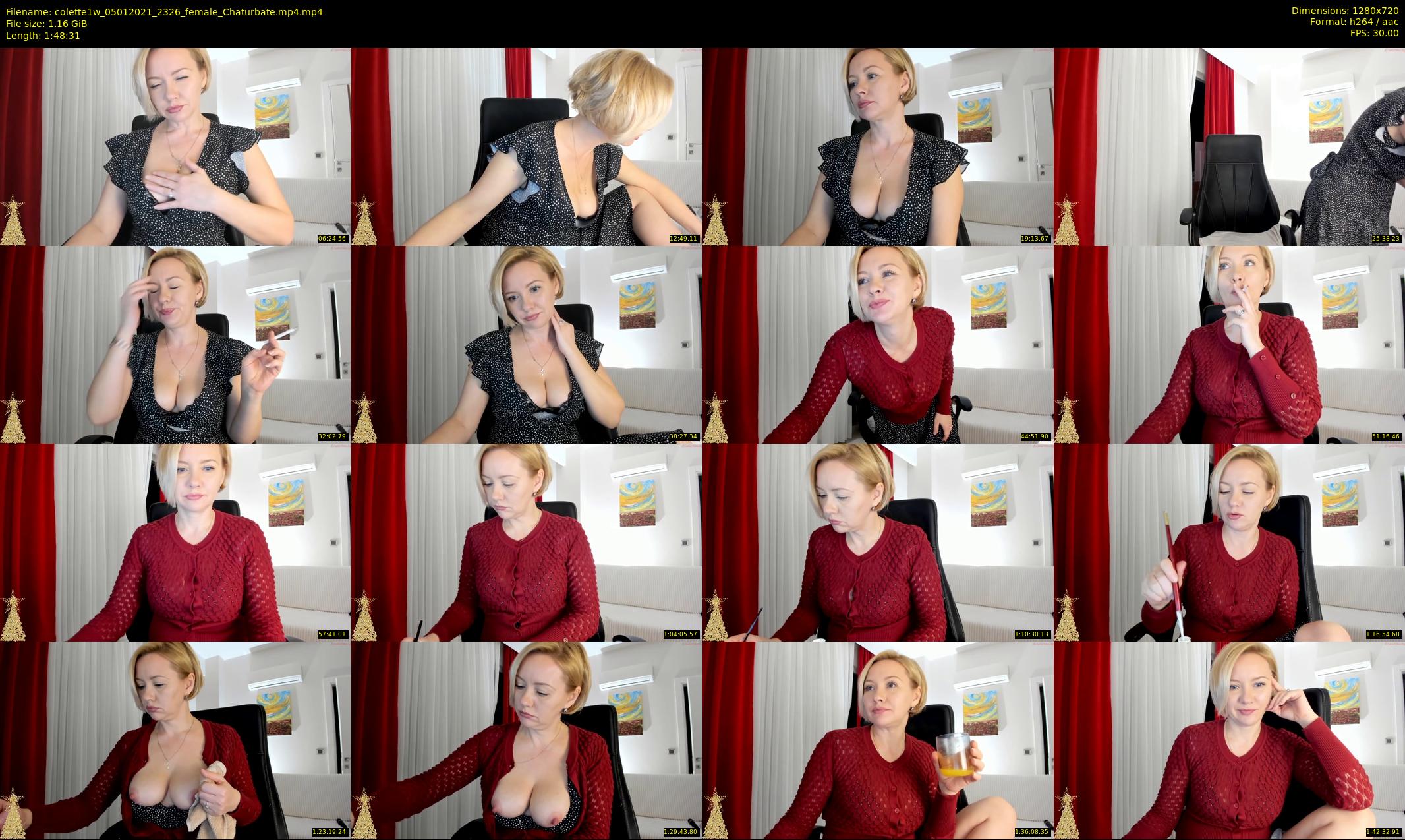colette1w — 109 minute Chaturbate female cam show recording, 720p, Jan 5, 2021