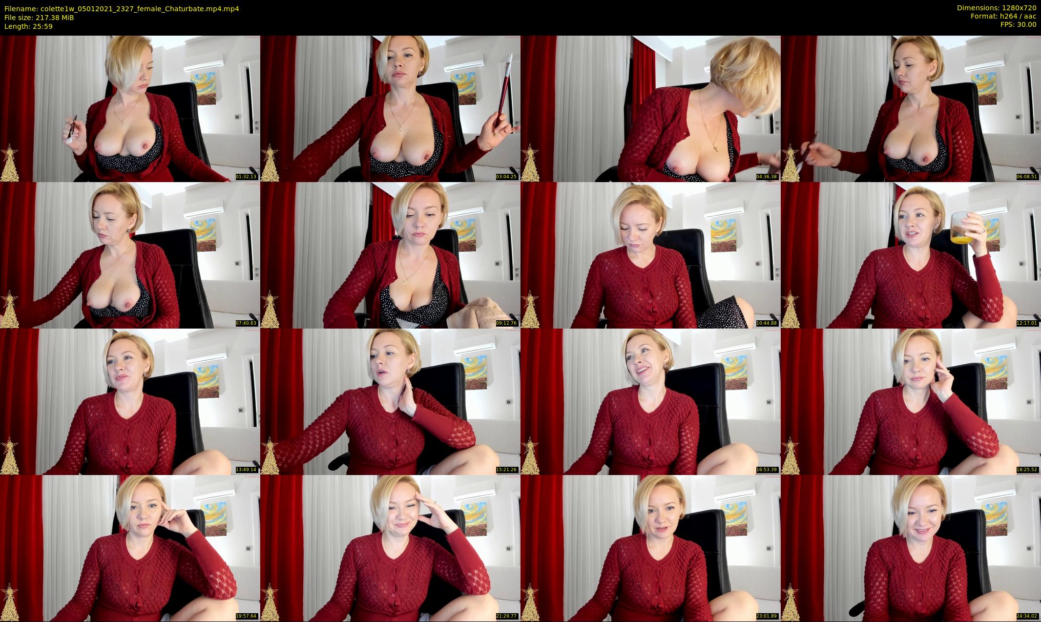 colette1w — 26 minute Chaturbate female cam show recording, 720p, Jan 5, 2021
