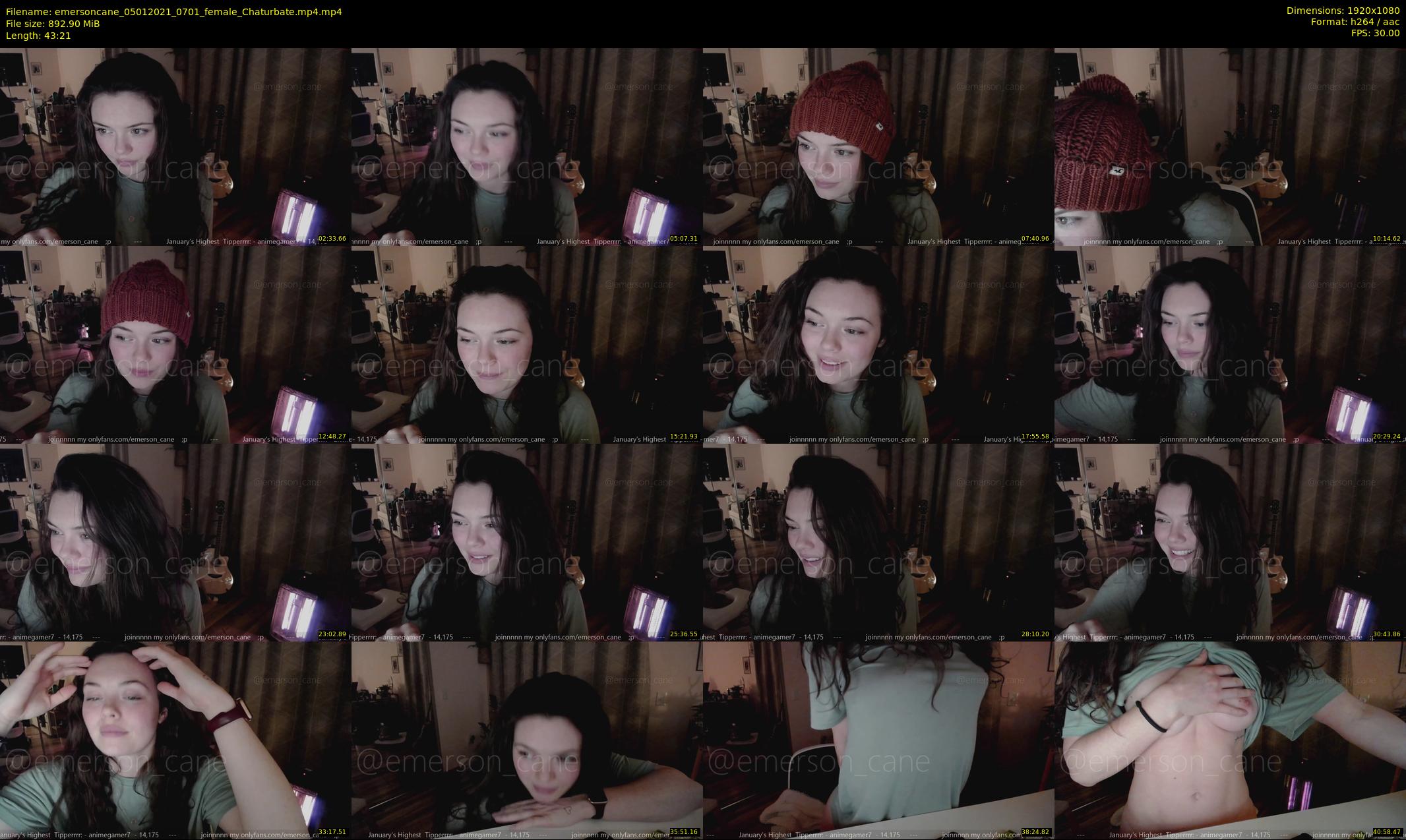emersoncane — 44 minute Chaturbate female cam show recording, 1080p, Jan 5, 2021