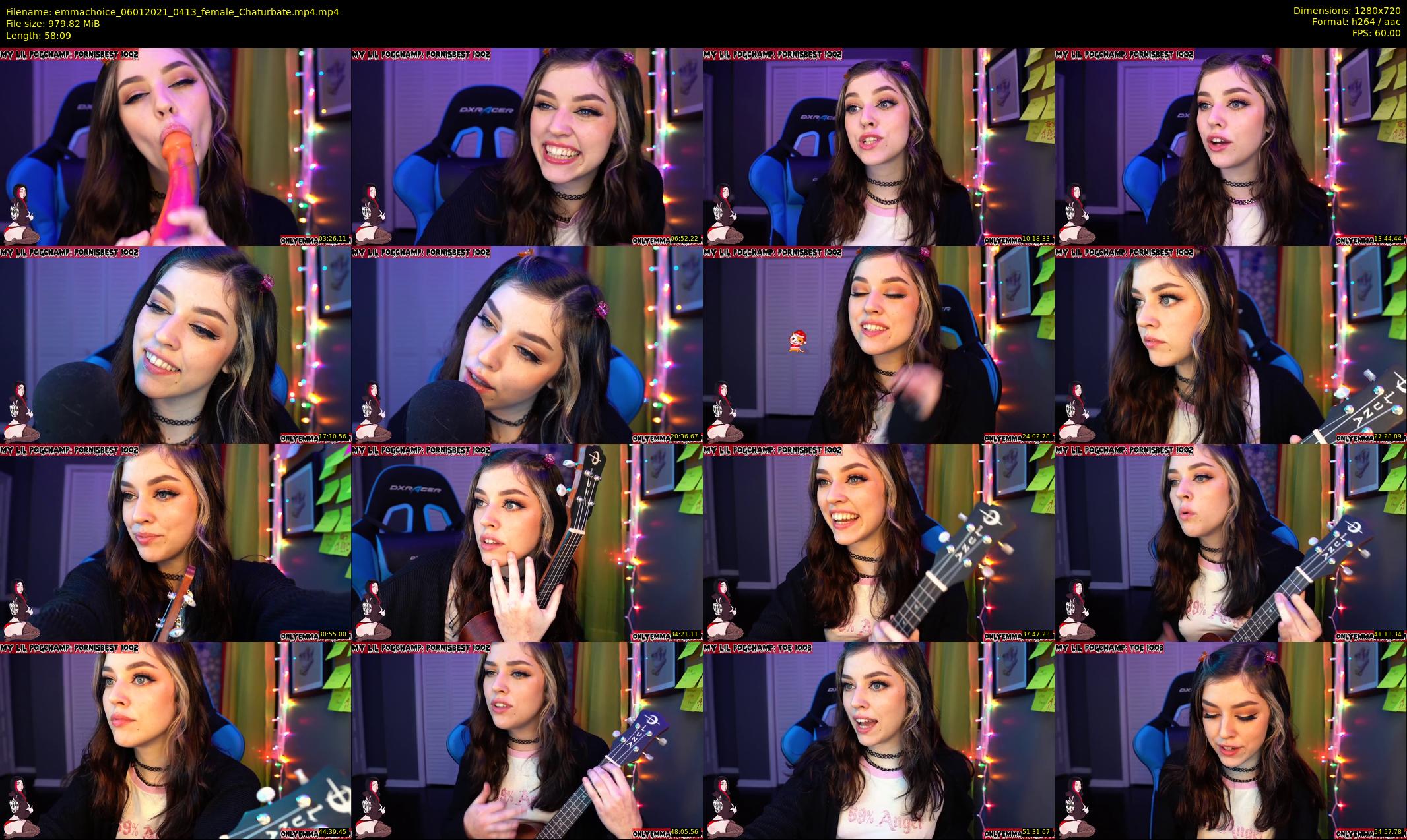 emmachoice — 59 minute Chaturbate female cam show recording, 720p, Jan 6, 2021