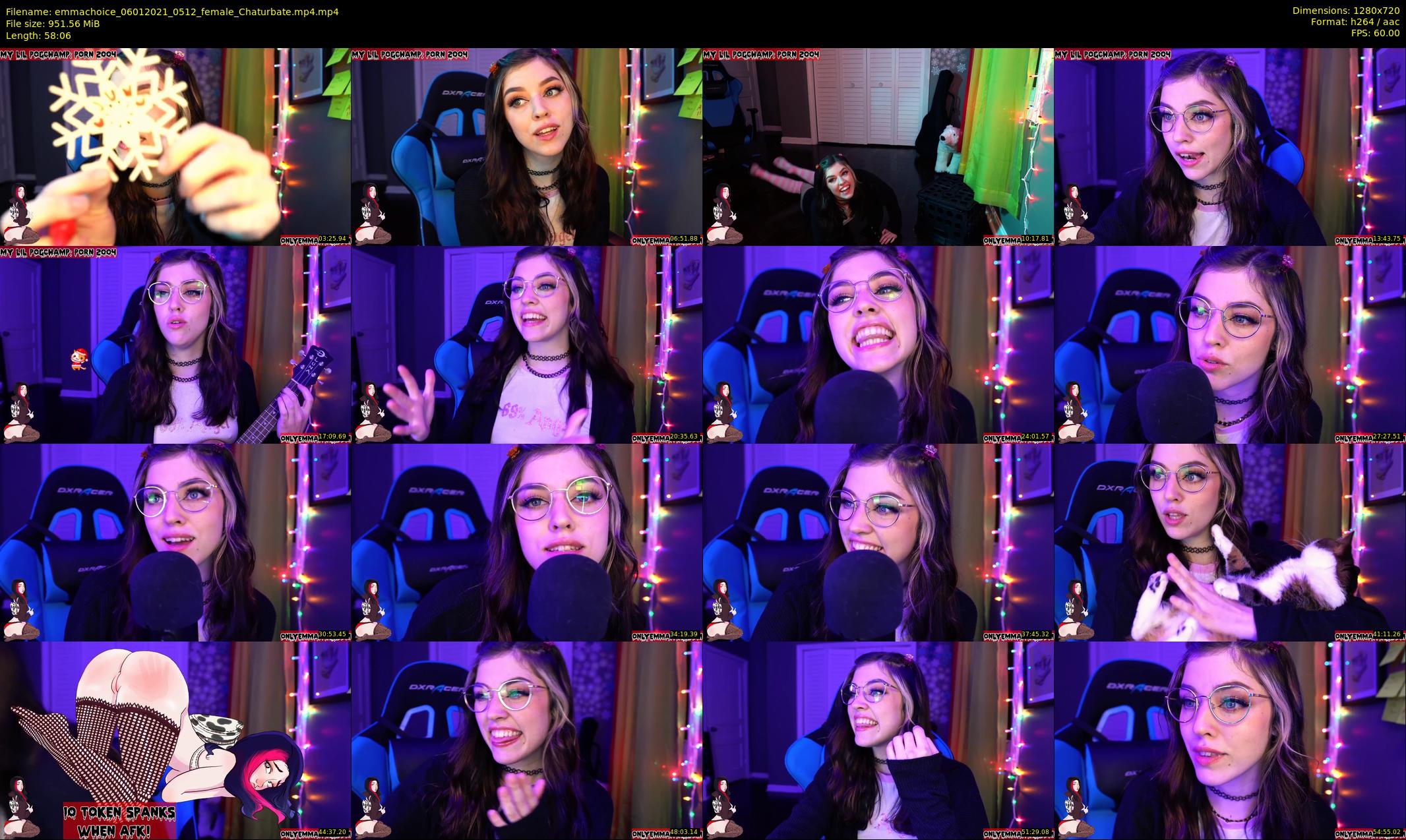 emmachoice — 59 minute Chaturbate female cam show recording, 720p, Jan 6, 2021