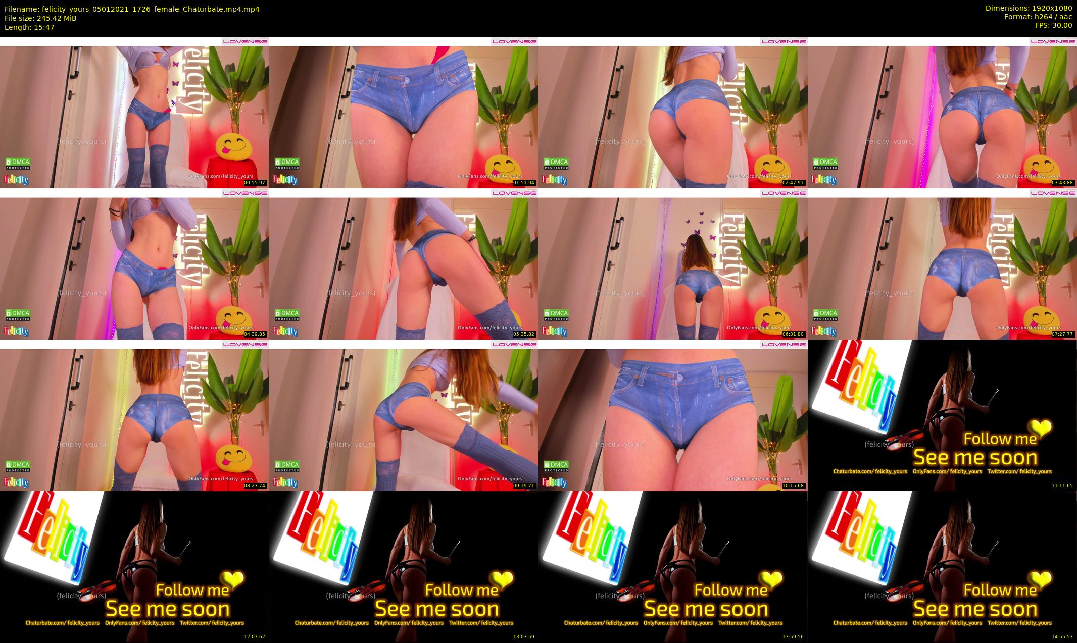 felicity_yours — 16 minute Chaturbate female cam show recording, 1080p, Jan 5, 2021