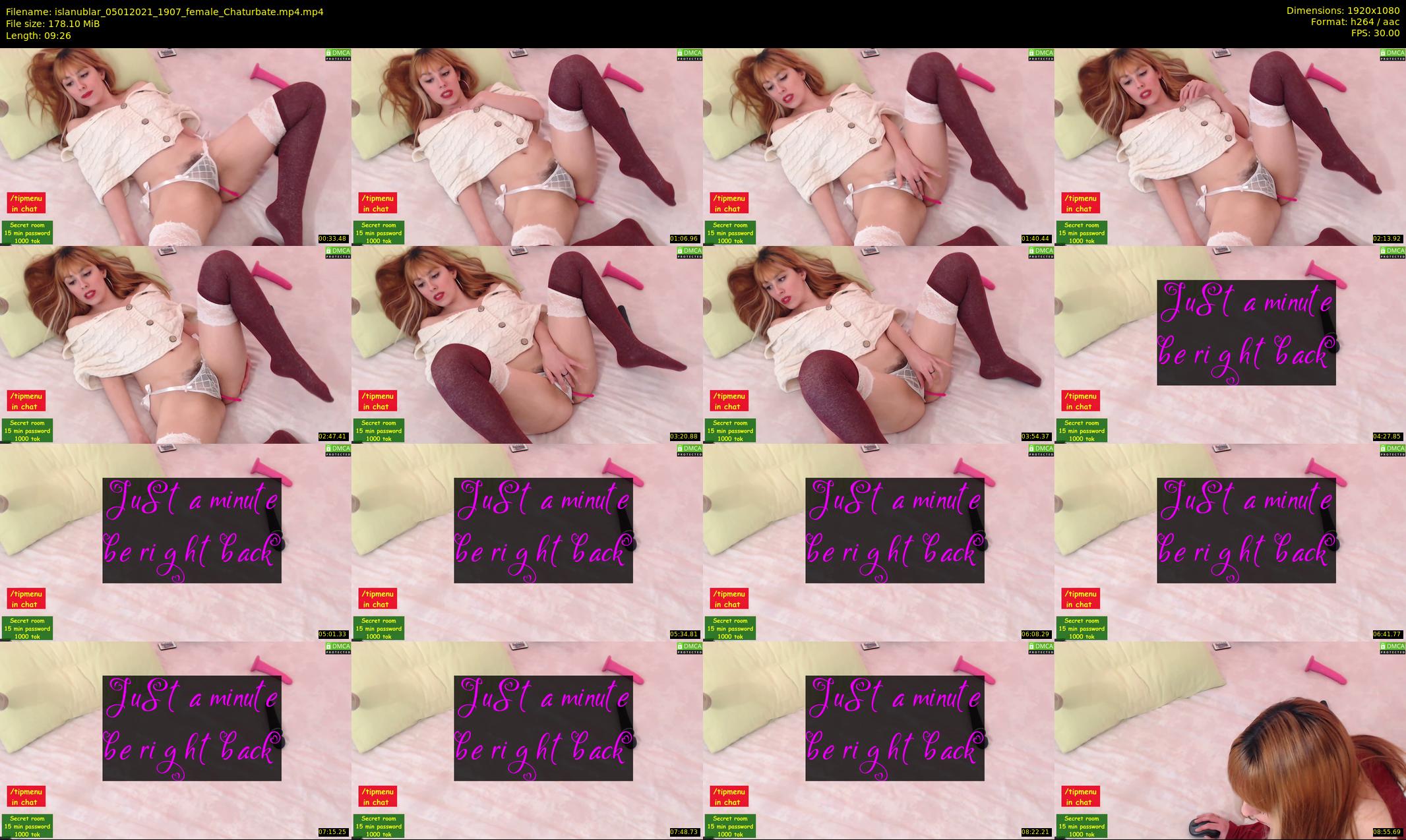 islanublar — 10 minute Chaturbate female cam show recording, 1080p, Jan 5, 2021