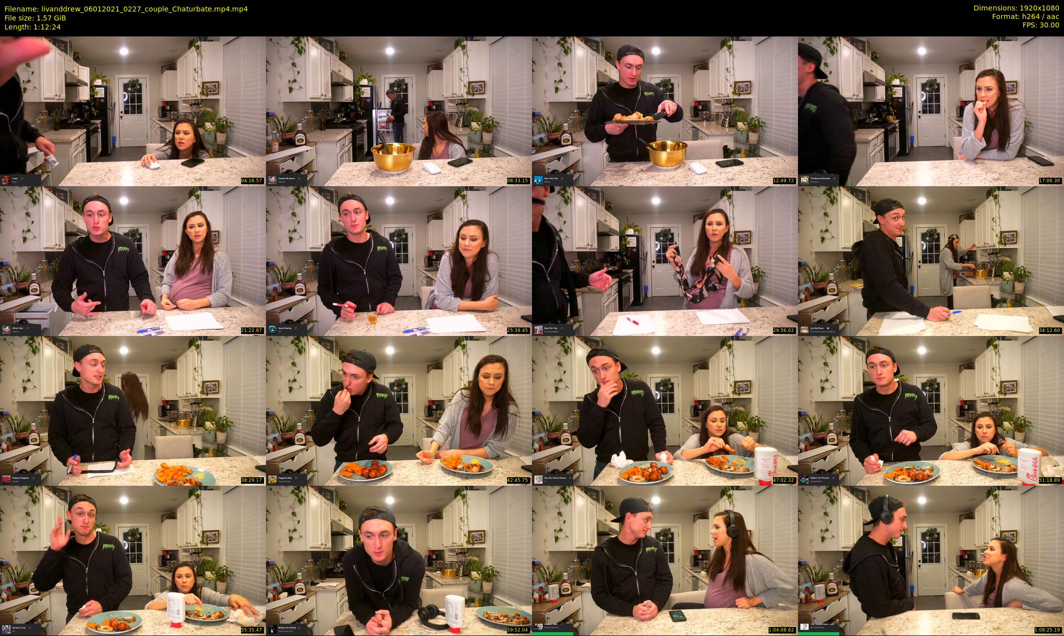 livanddrew — 73 minute Chaturbate couple cam show recording, 1080p, Jan 6, 2021