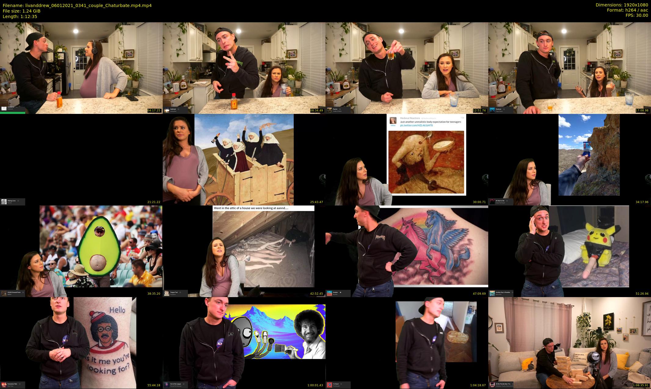 livanddrew — 73 minute Chaturbate couple cam show recording, 1080p, Jan 6, 2021