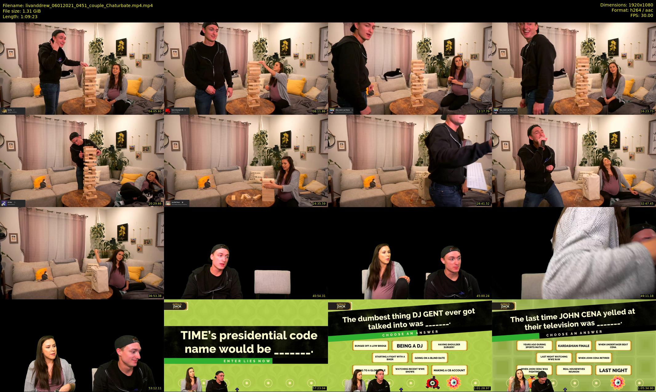 livanddrew — 70 minute Chaturbate couple cam show recording, 1080p, Jan 6, 2021