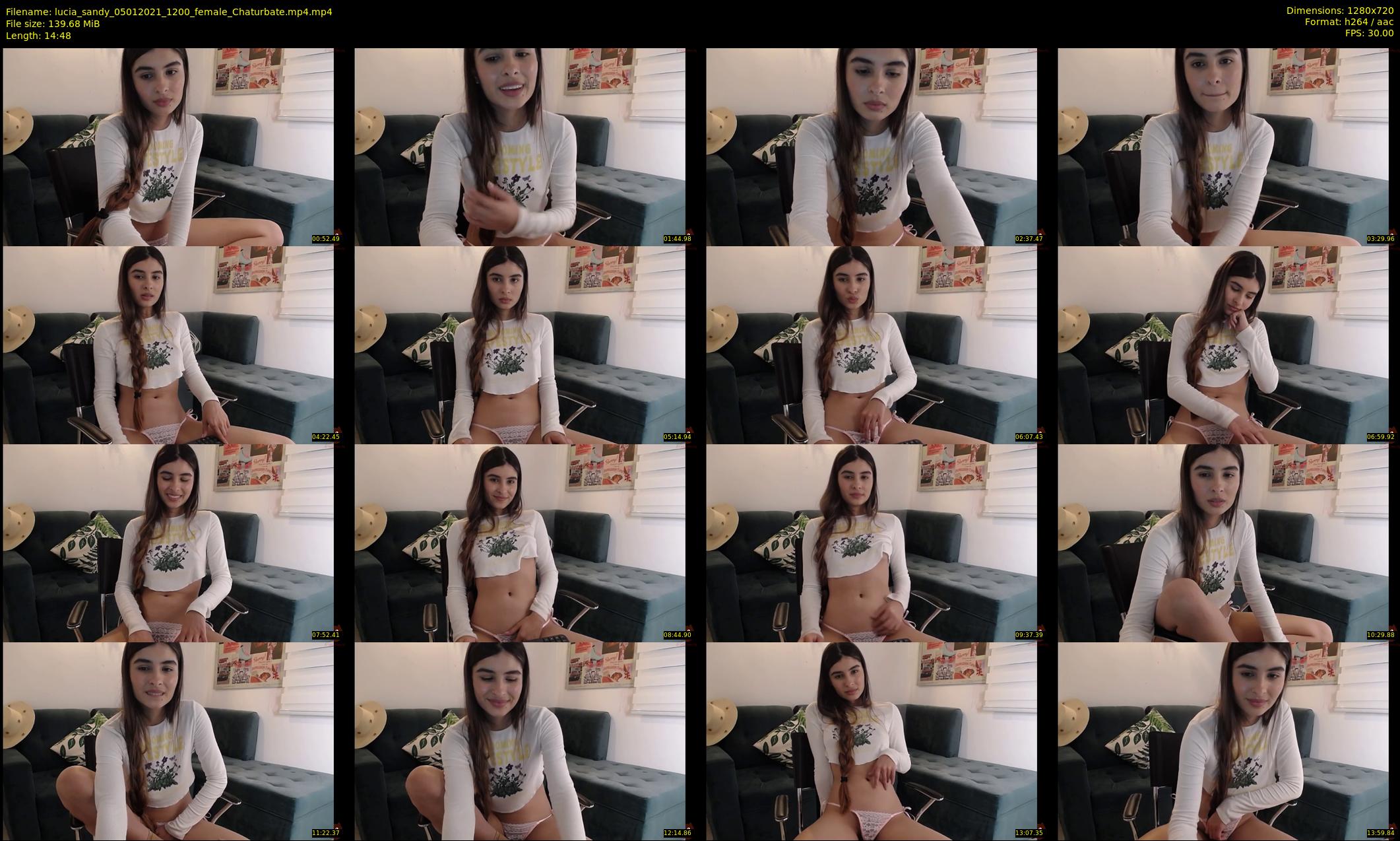 lucia_sandy — 15 minute Chaturbate female cam show recording, 720p, Jan 5, 2021