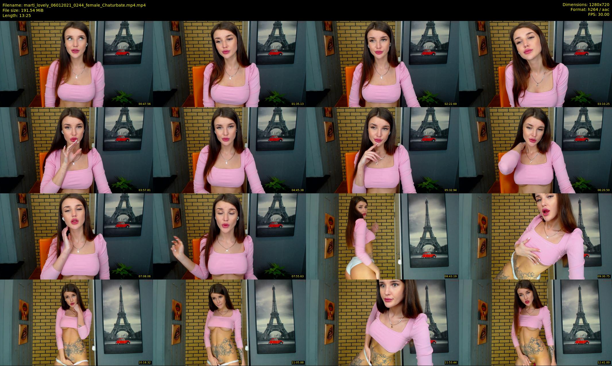 marti_lovely — 14 minute Chaturbate female cam show recording, 720p, Jan 6, 2021