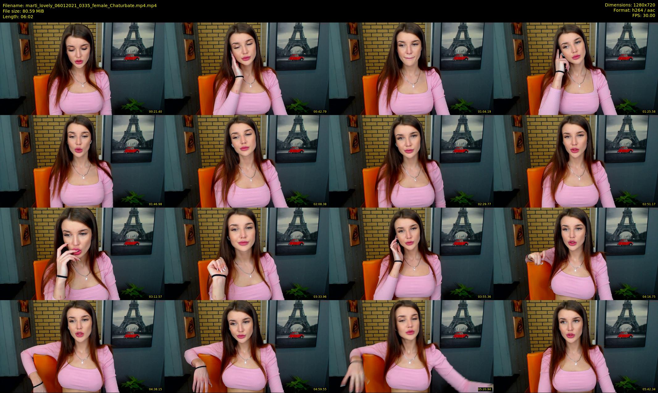 marti_lovely — 7 minute Chaturbate female cam show recording, 720p, Jan 6, 2021