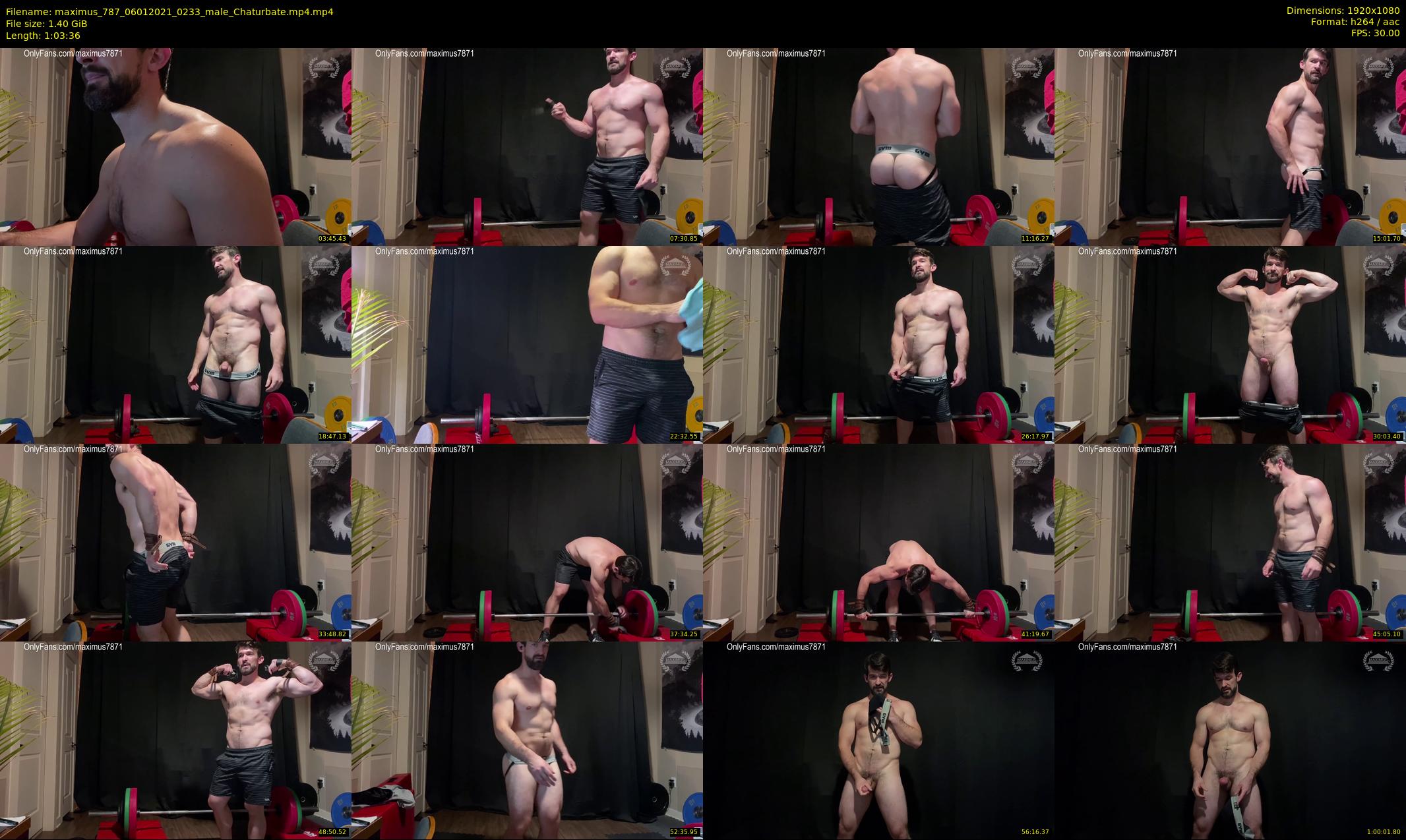 maximus_787 — 64 minute Chaturbate male cam show recording, 1080p, Jan 6, 2021