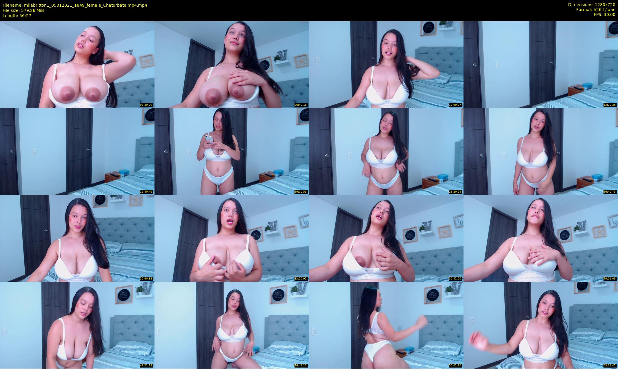 milabritton1 — 57 minute Chaturbate female cam show recording, 720p, Jan 5, 2021
