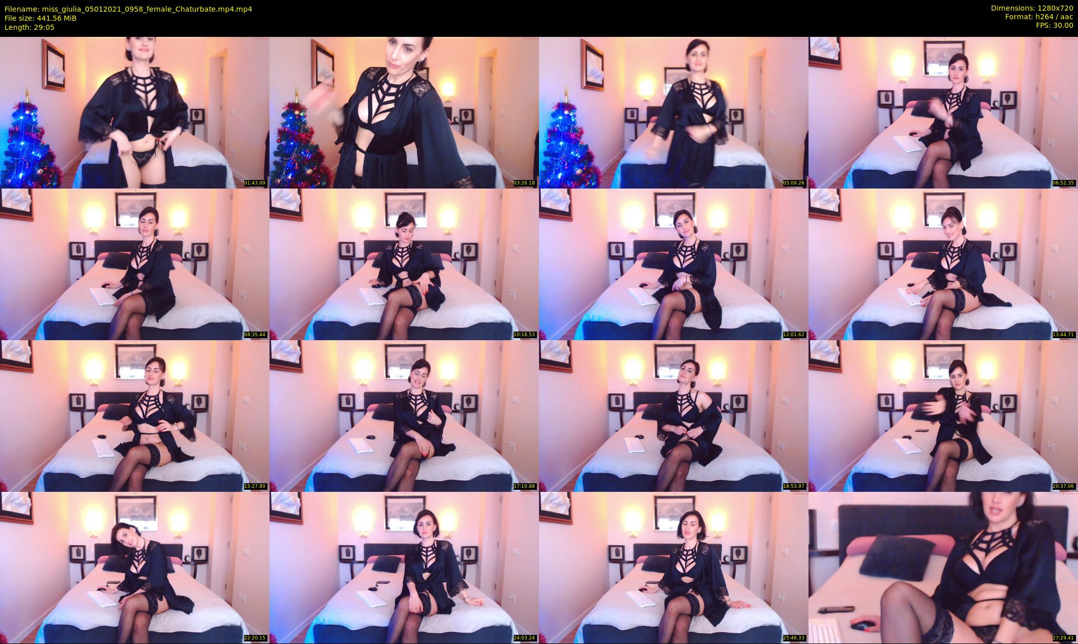 miss_giulia — 30 minute Chaturbate female cam show recording, 720p, Jan 5, 2021