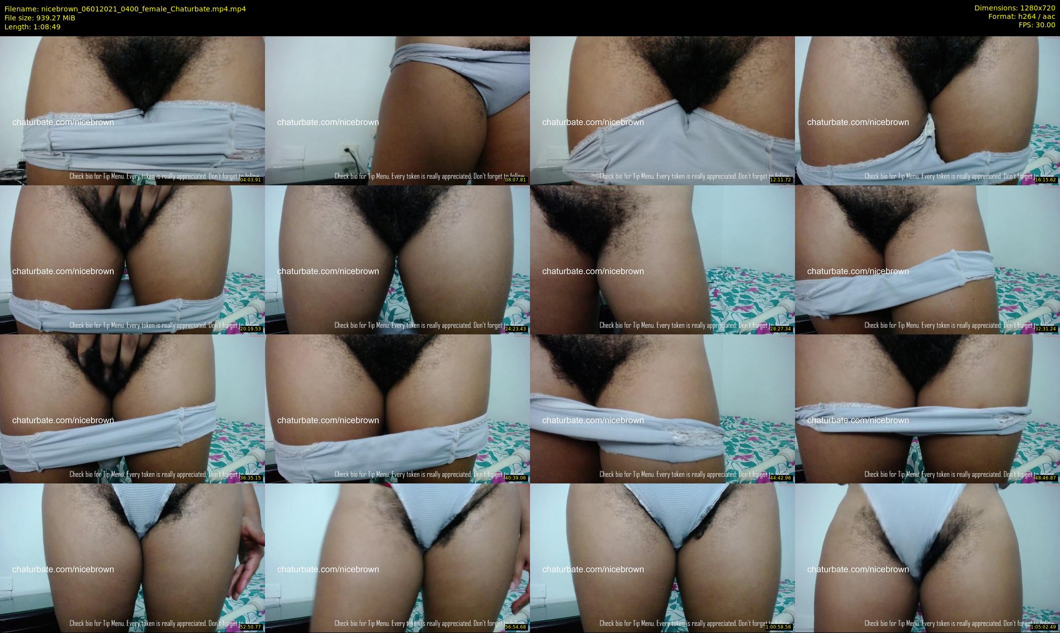 nicebrown — 69 minute Chaturbate female cam show recording, 720p, Jan 6, 2021
