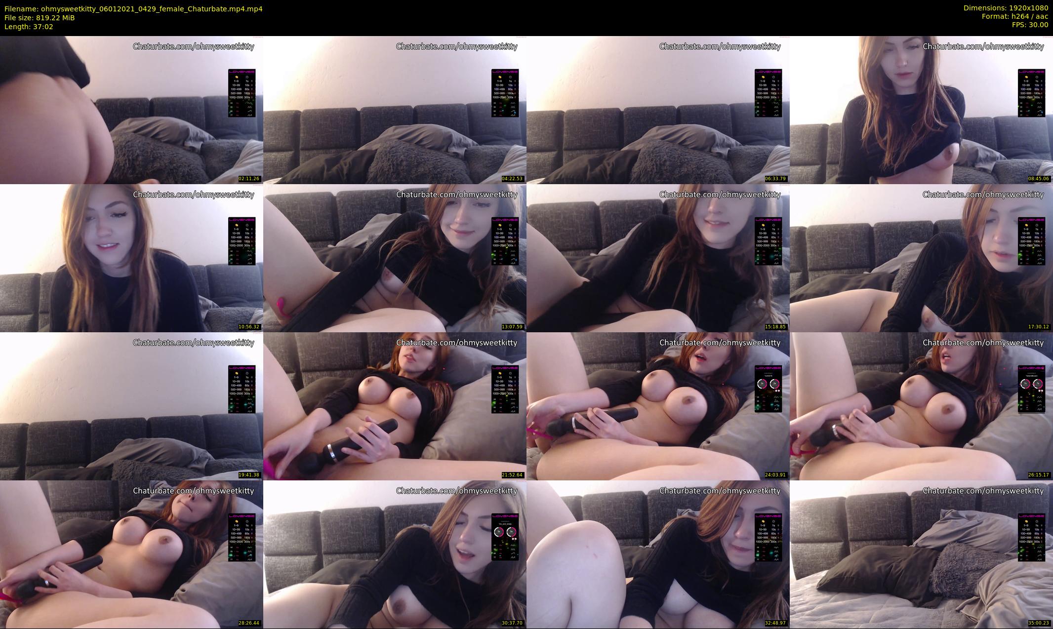 ohmysweetkitty — 38 minute Chaturbate female cam show recording, 1080p, Jan 6, 2021