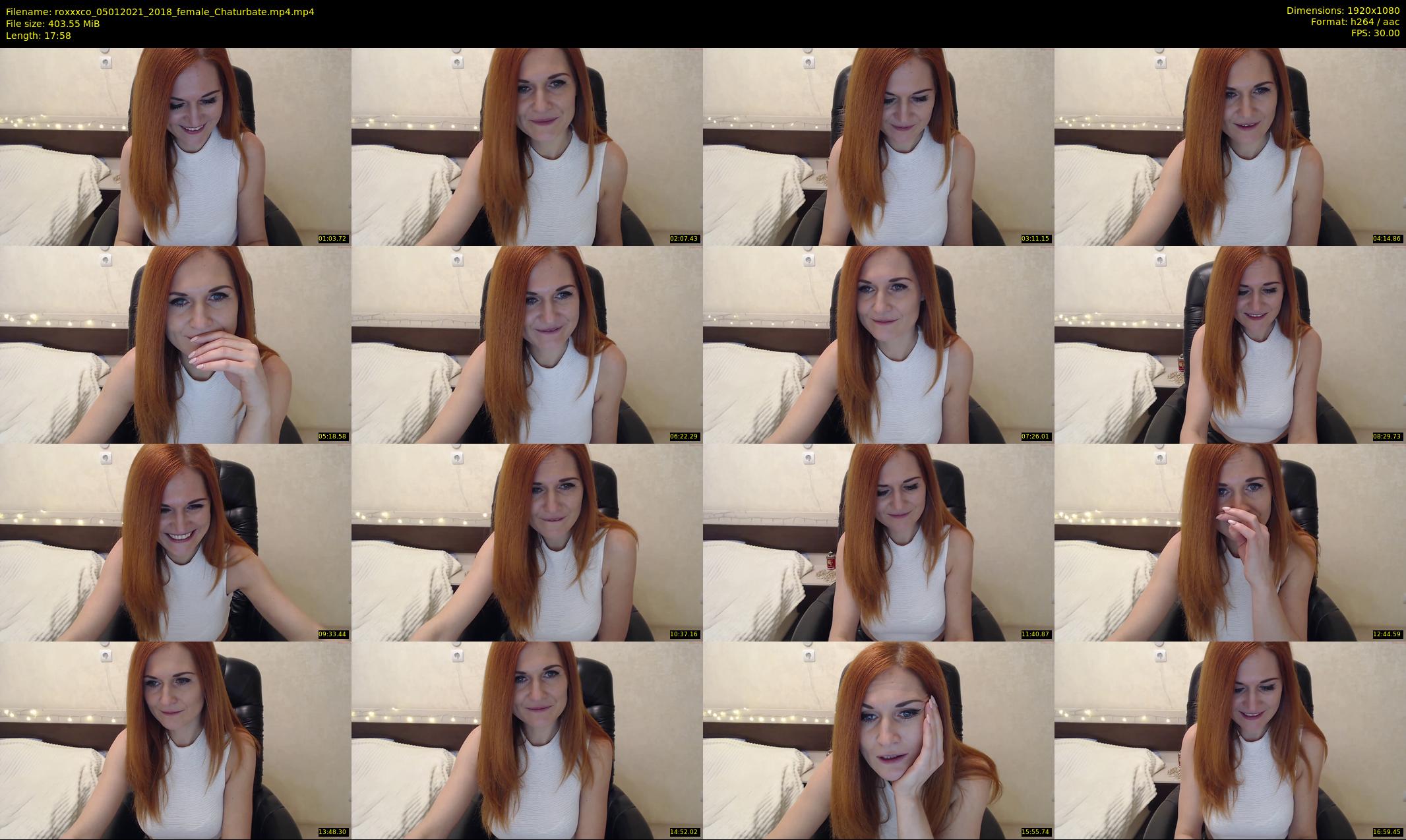 roxxxco — 18 minute Chaturbate female cam show recording, 1080p, Jan 5, 2021