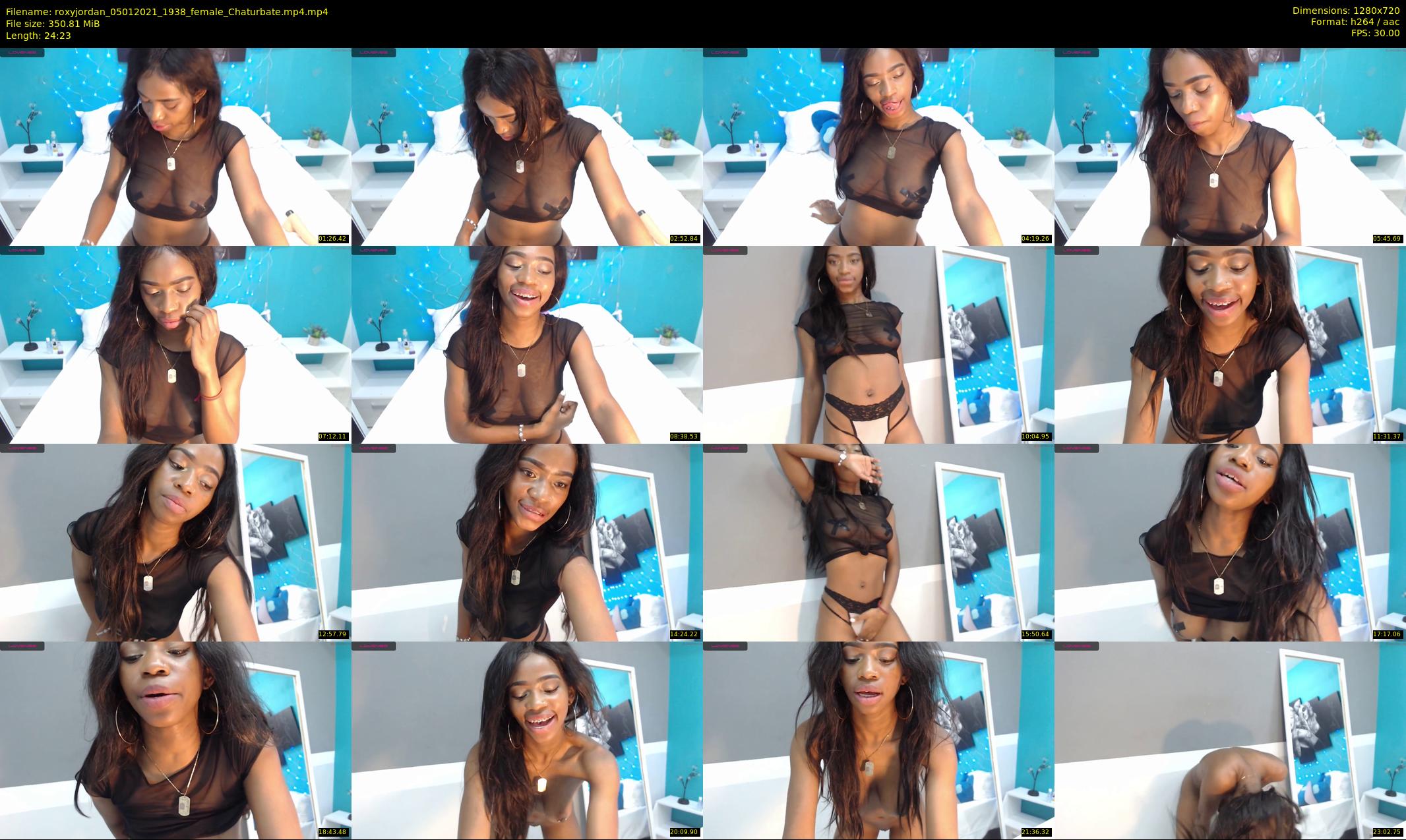 roxyjordan — 25 minute Chaturbate female cam show recording, 720p, Jan 5, 2021