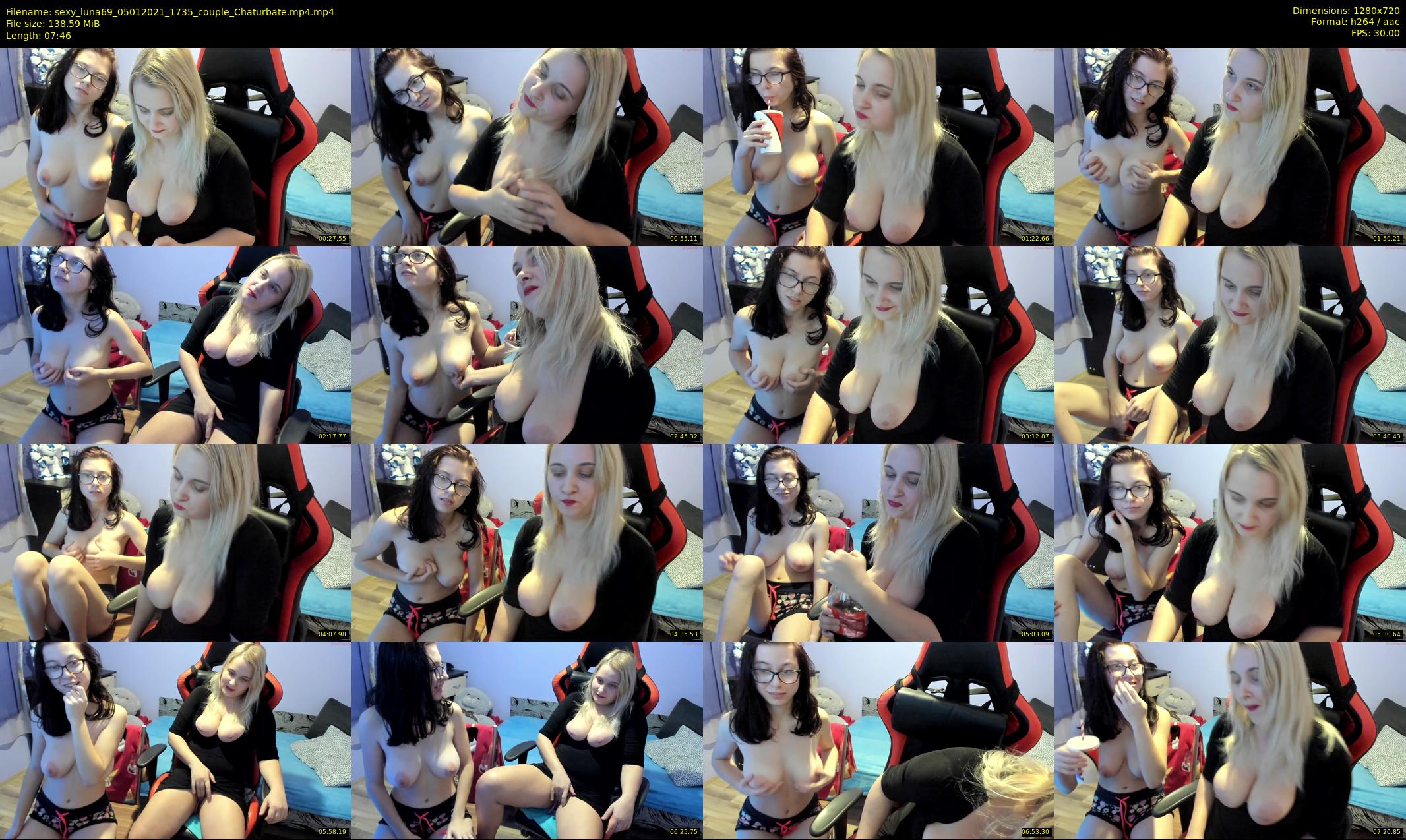 sexy_luna69 — 8 minute Chaturbate couple cam show recording, 720p, Jan 5, 2021